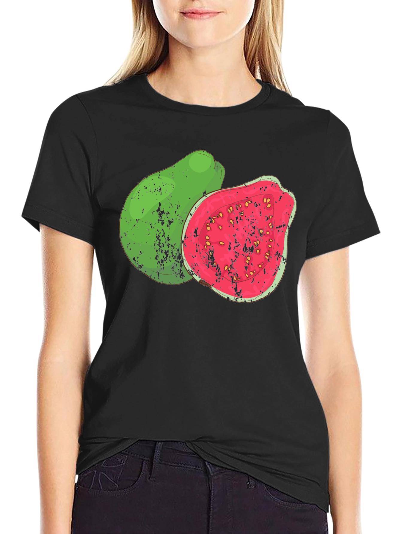 Guava Fruit Graphic T-Shirt - Tropical Fruit Tee