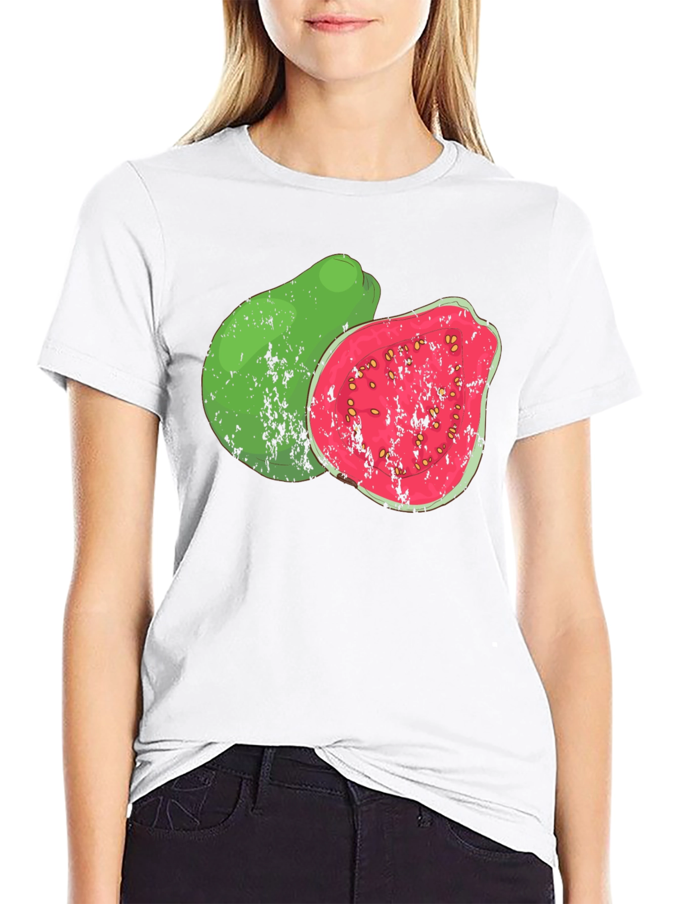 Guava Fruit Graphic T-Shirt - Tropical Fruit Tee