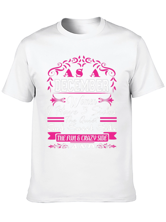 December Woman Three Sides T-Shirt