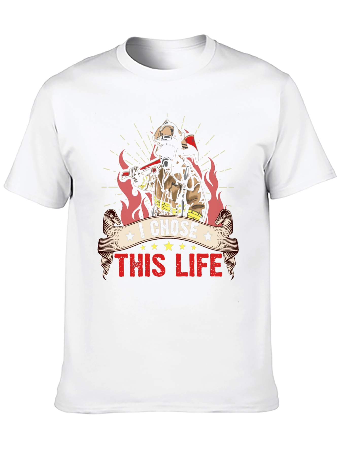 Firefighters Life Black T-Shirt