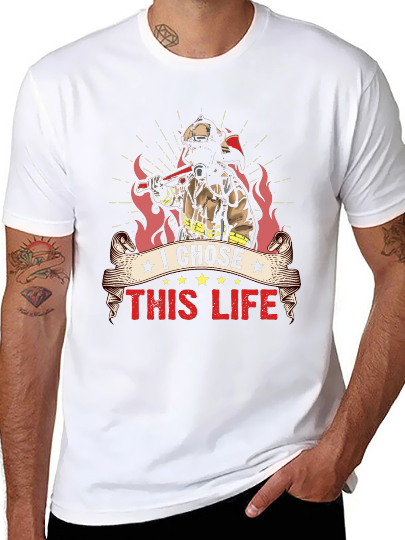 Firefighters Life Black T-Shirt