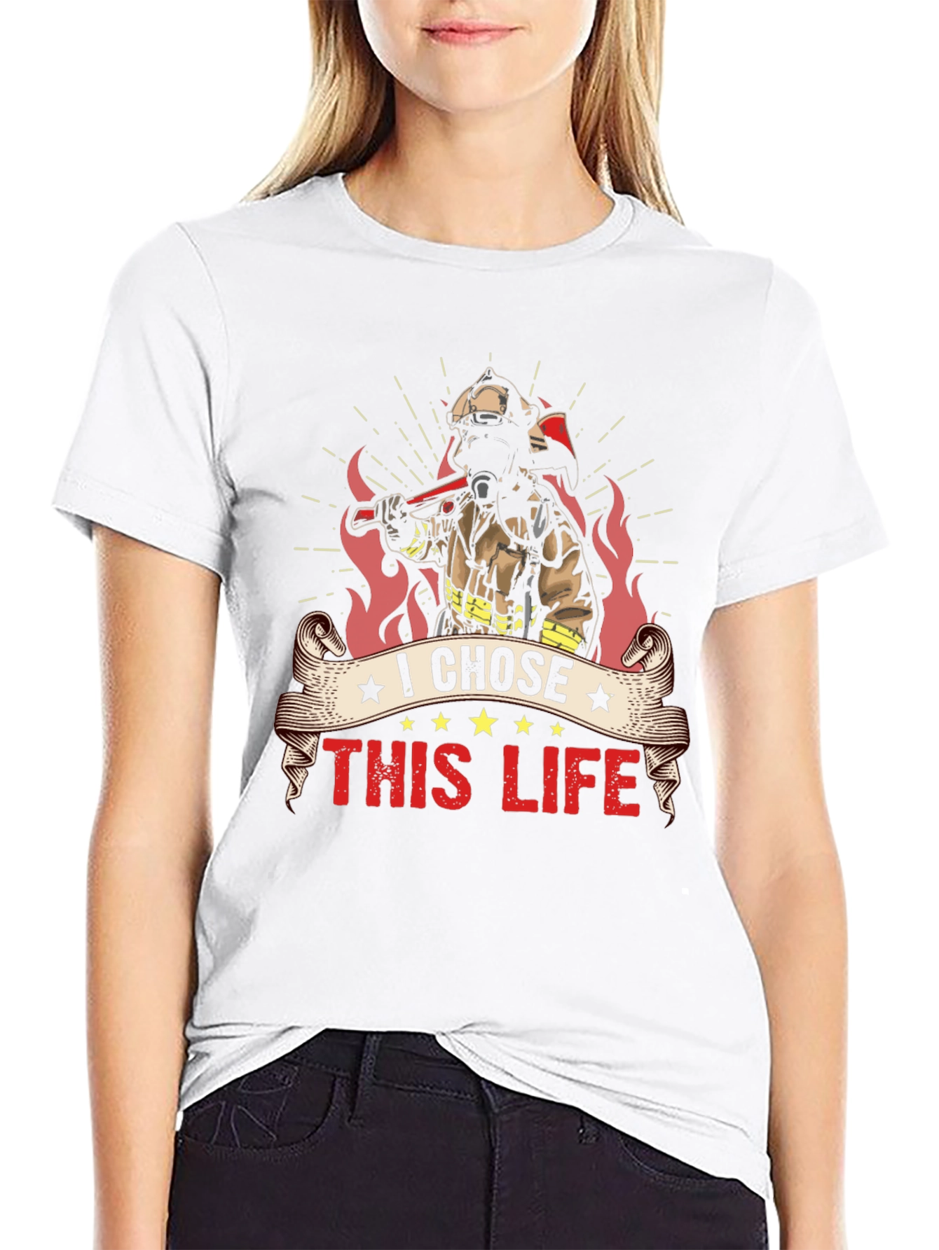 Firefighters Life Black T-Shirt