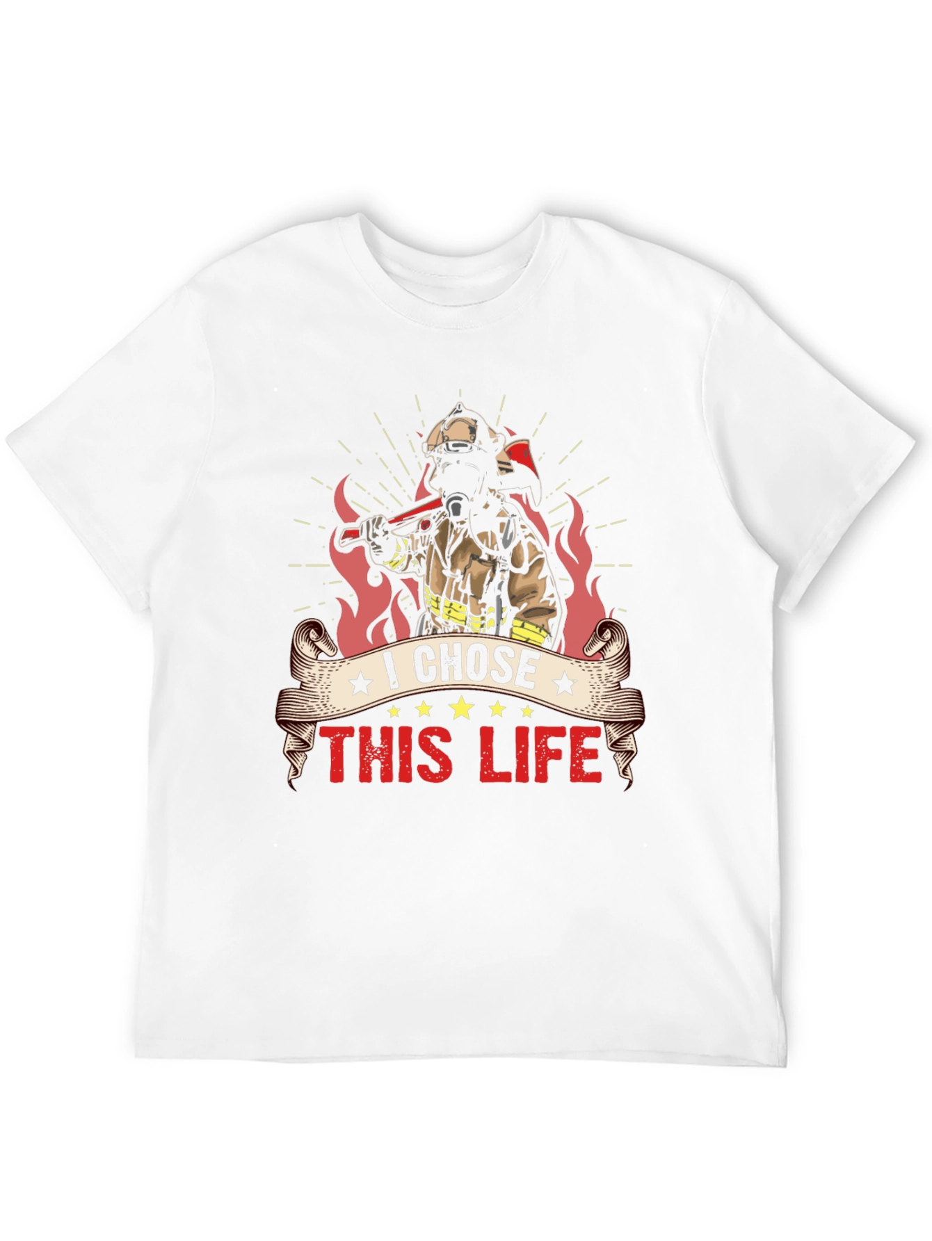 Firefighters Life Black T-Shirt