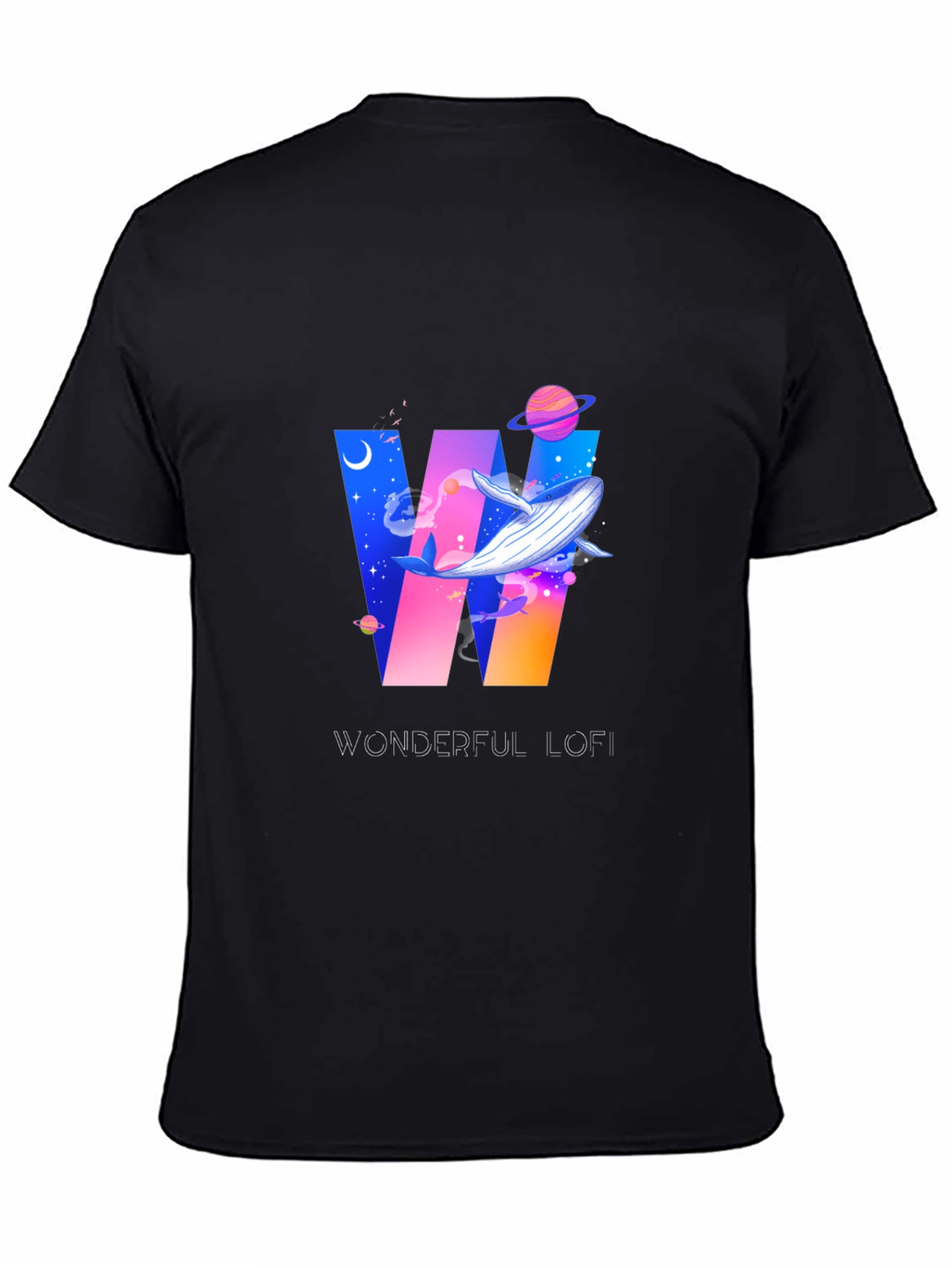 Wonderful Lofi Whale Graphic T-Shirt
