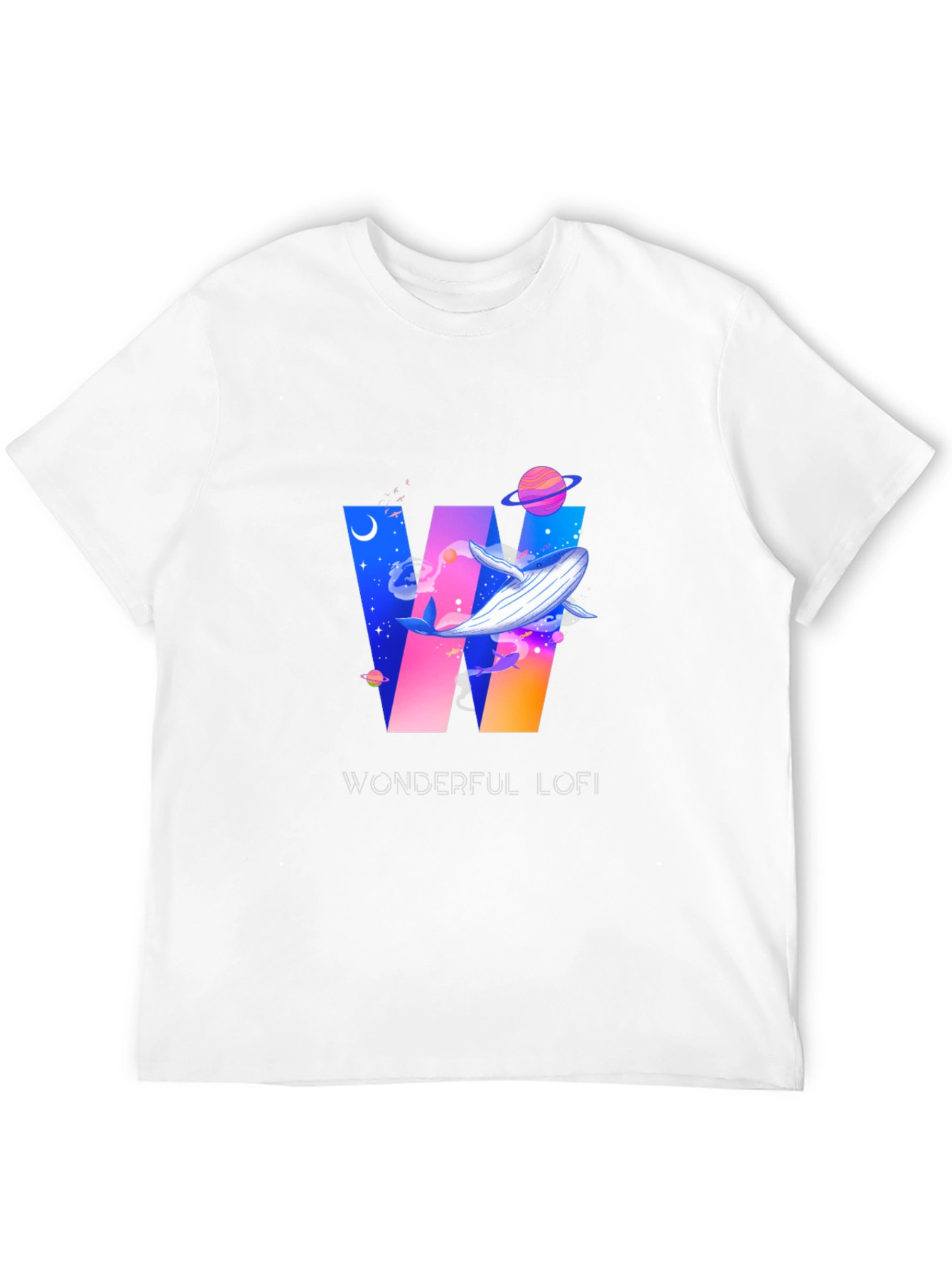 Wonderful Lofi Whale Graphic T-Shirt