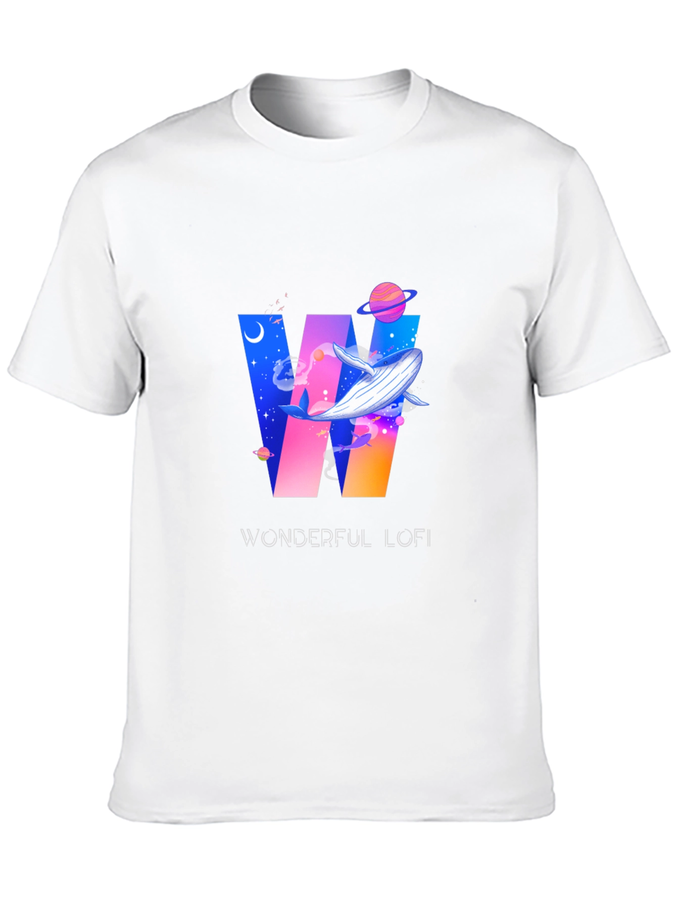 Wonderful Lofi Whale Graphic T-Shirt