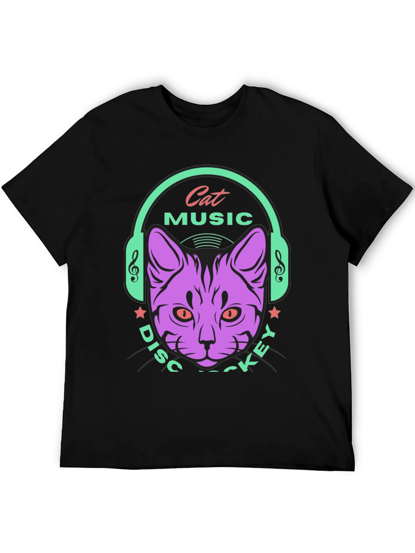 Cat Music DJ Graphic Tee