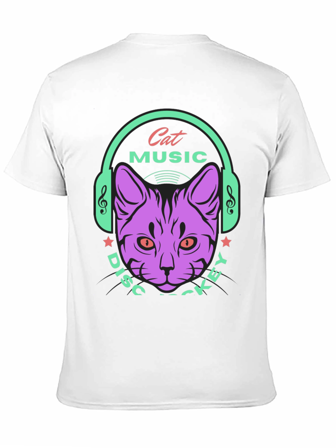 Cat Music DJ Graphic Tee