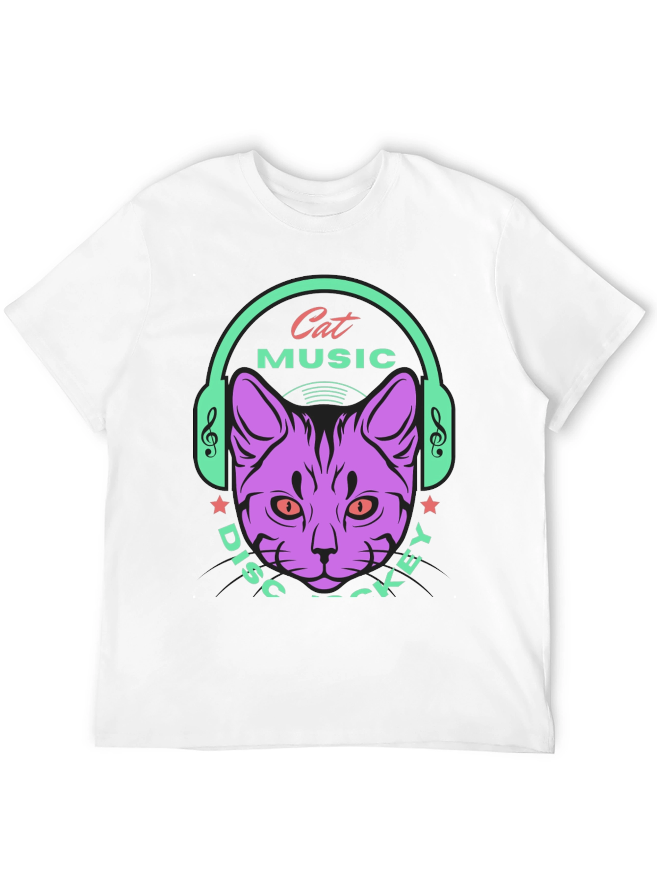 Cat Music DJ Graphic Tee
