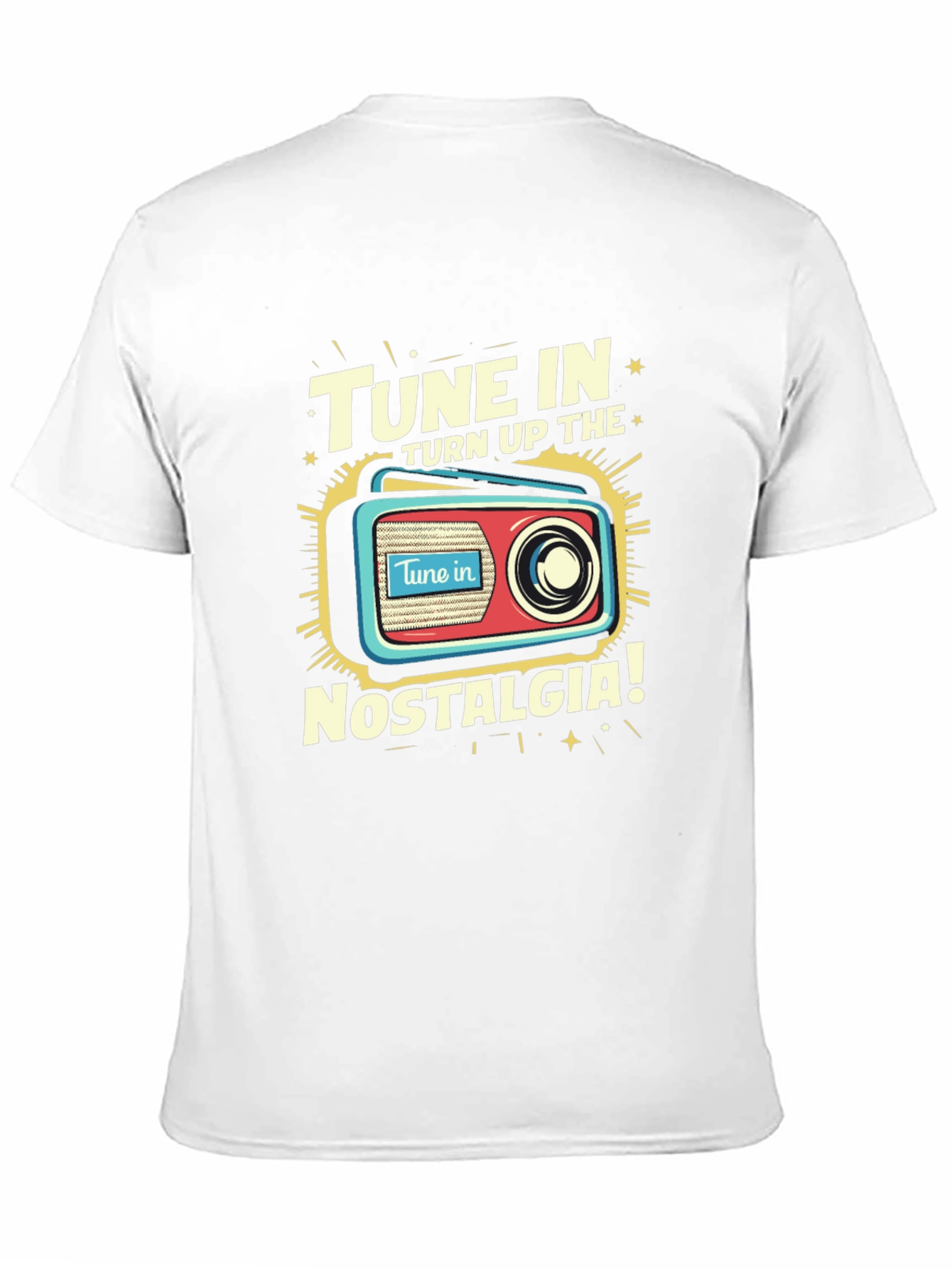 Tune In Nostalgia Graphic Tee - Retro Radio T-Shirt