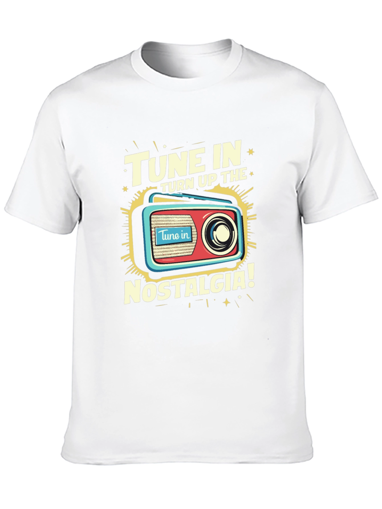 Tune In Nostalgia Graphic Tee - Retro Radio T-Shirt