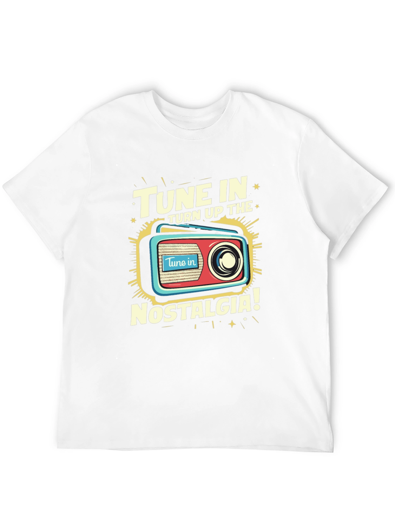 Tune In Nostalgia Graphic Tee - Retro Radio T-Shirt