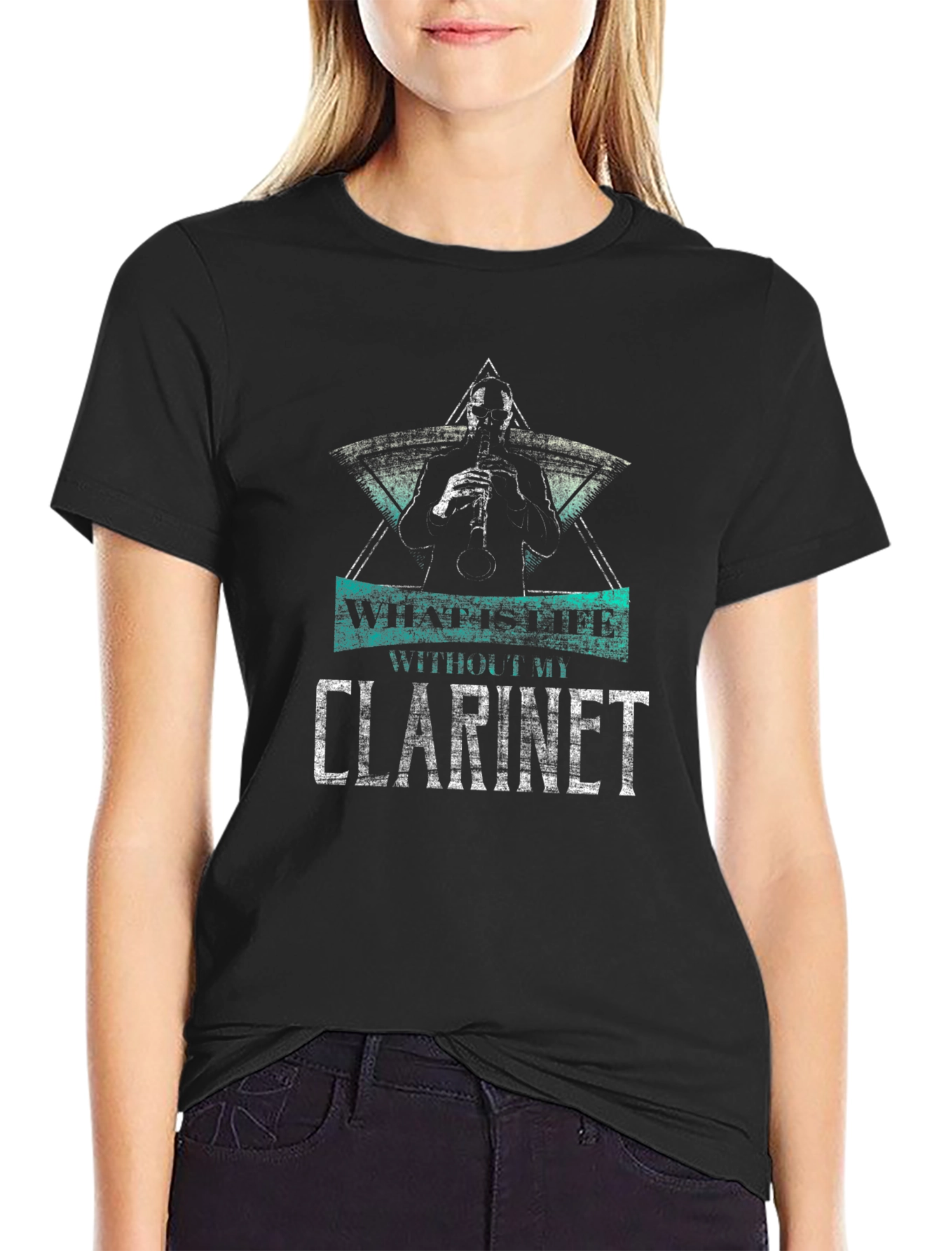 Clarinet Player Graphic T-Shirt - Musician Tee