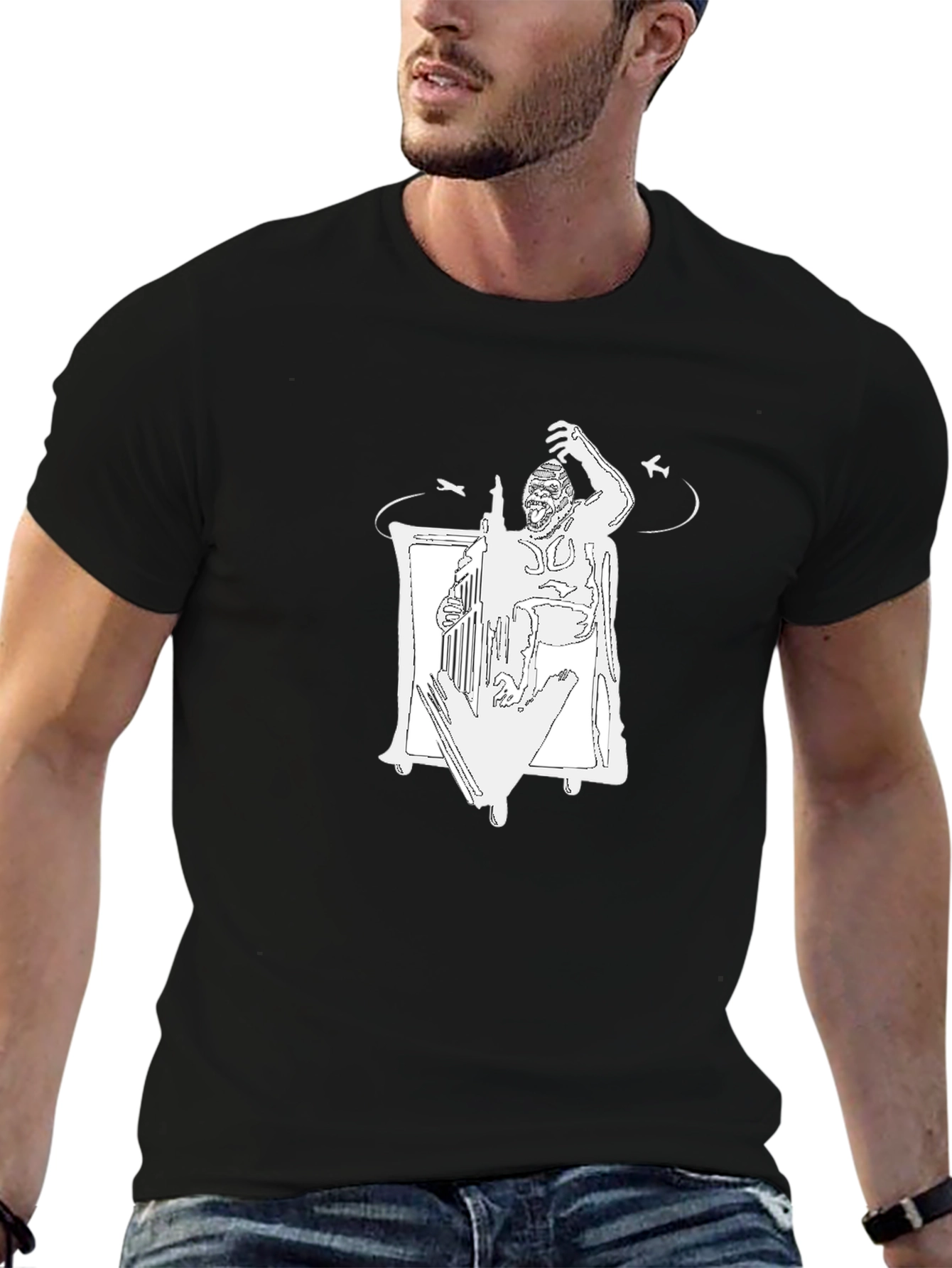 Gorilla Orchestra Conductor Graphic T-Shirt