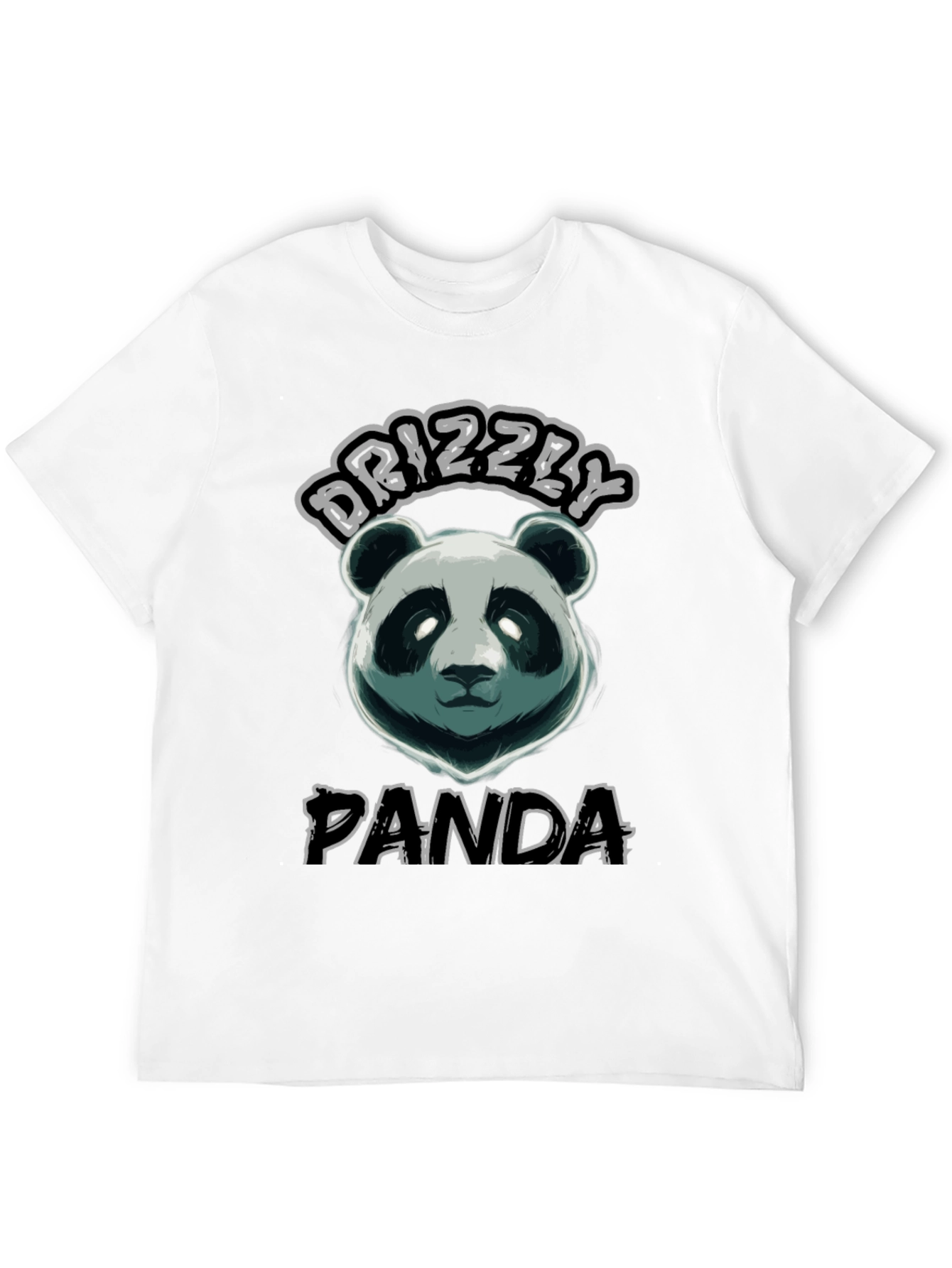 Drizzly Panda Black Graphic Tee