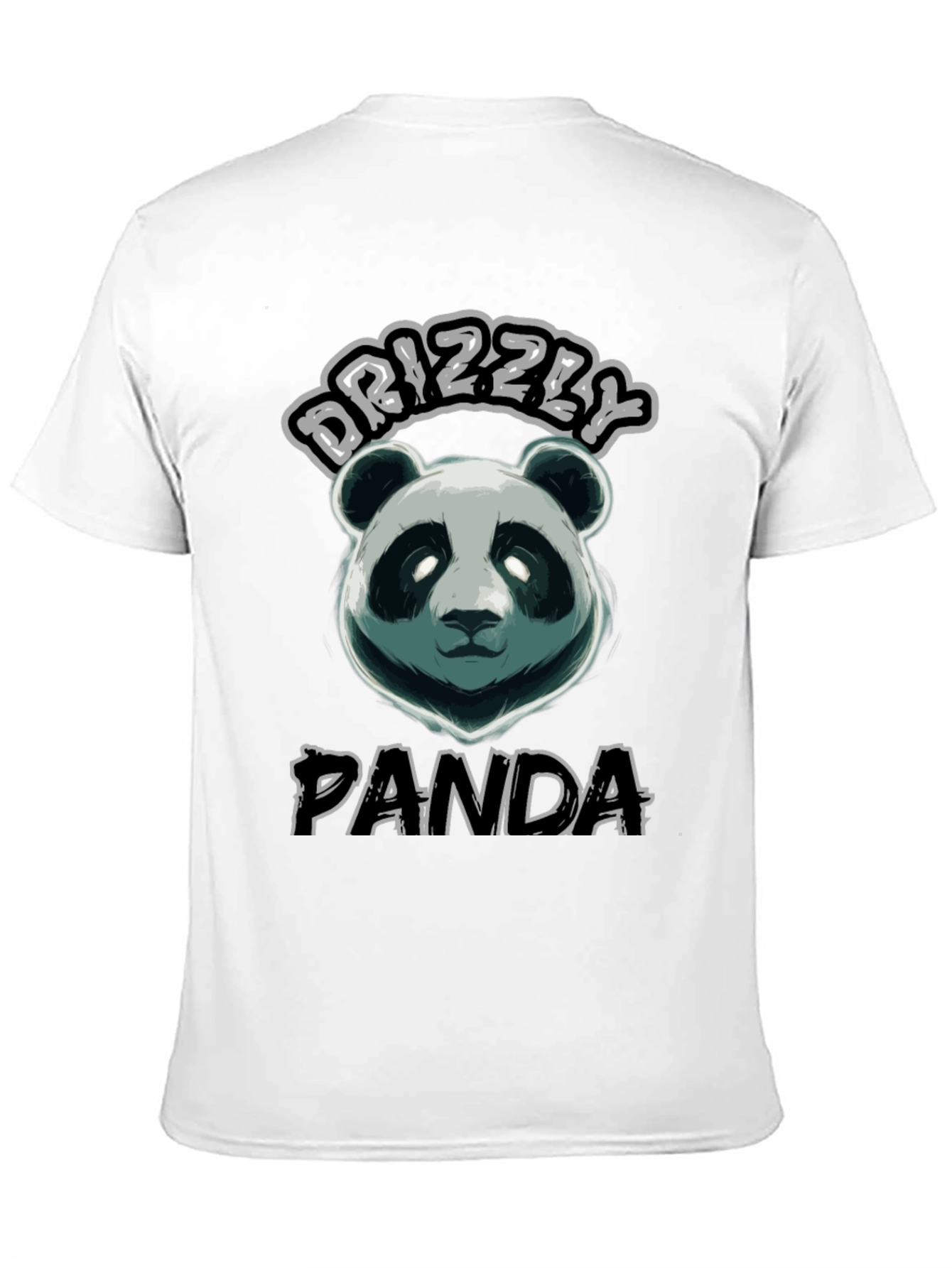 Drizzly Panda Black Graphic Tee