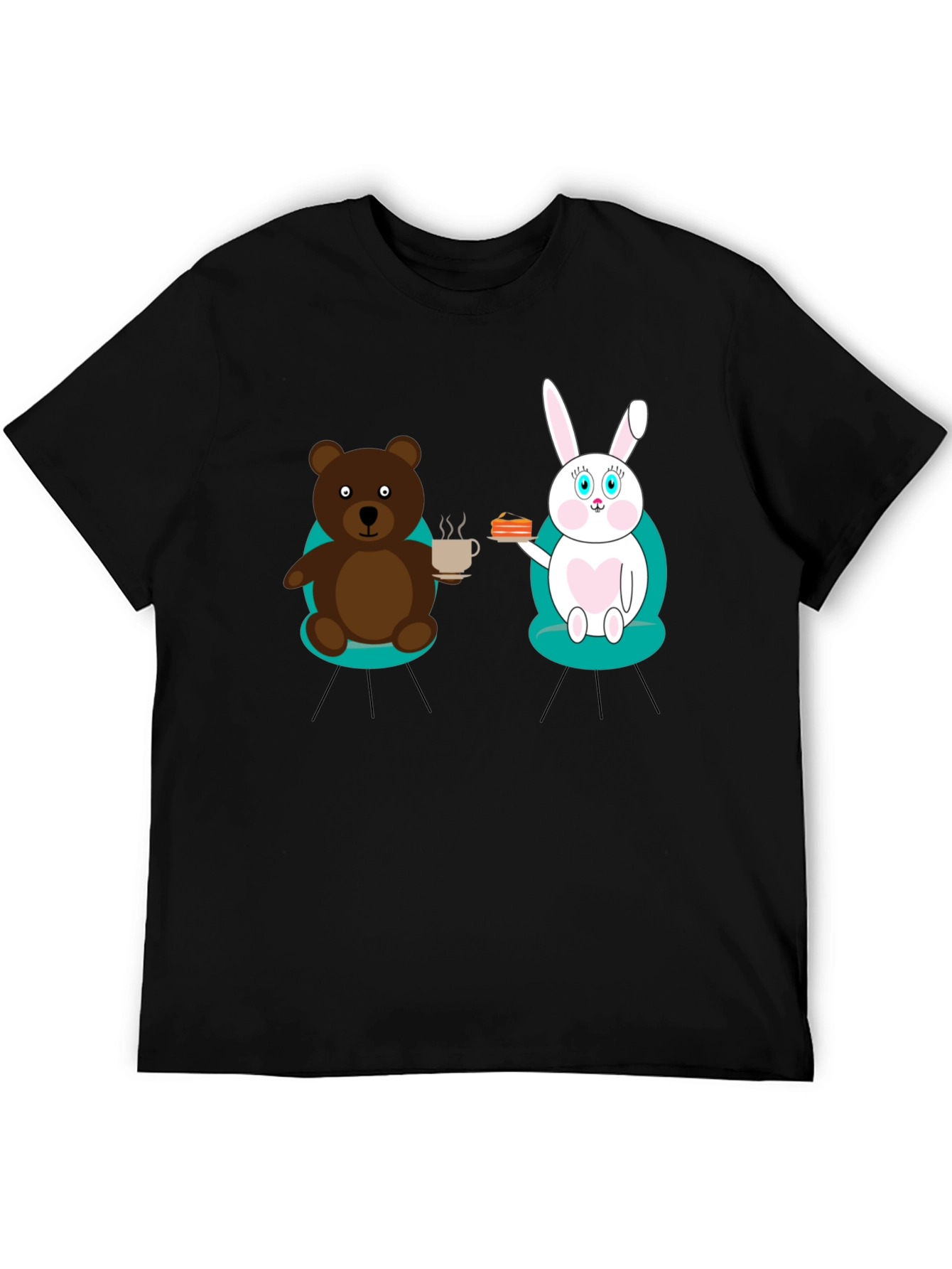 Bear & Bunny Tea Party Graphic Tee