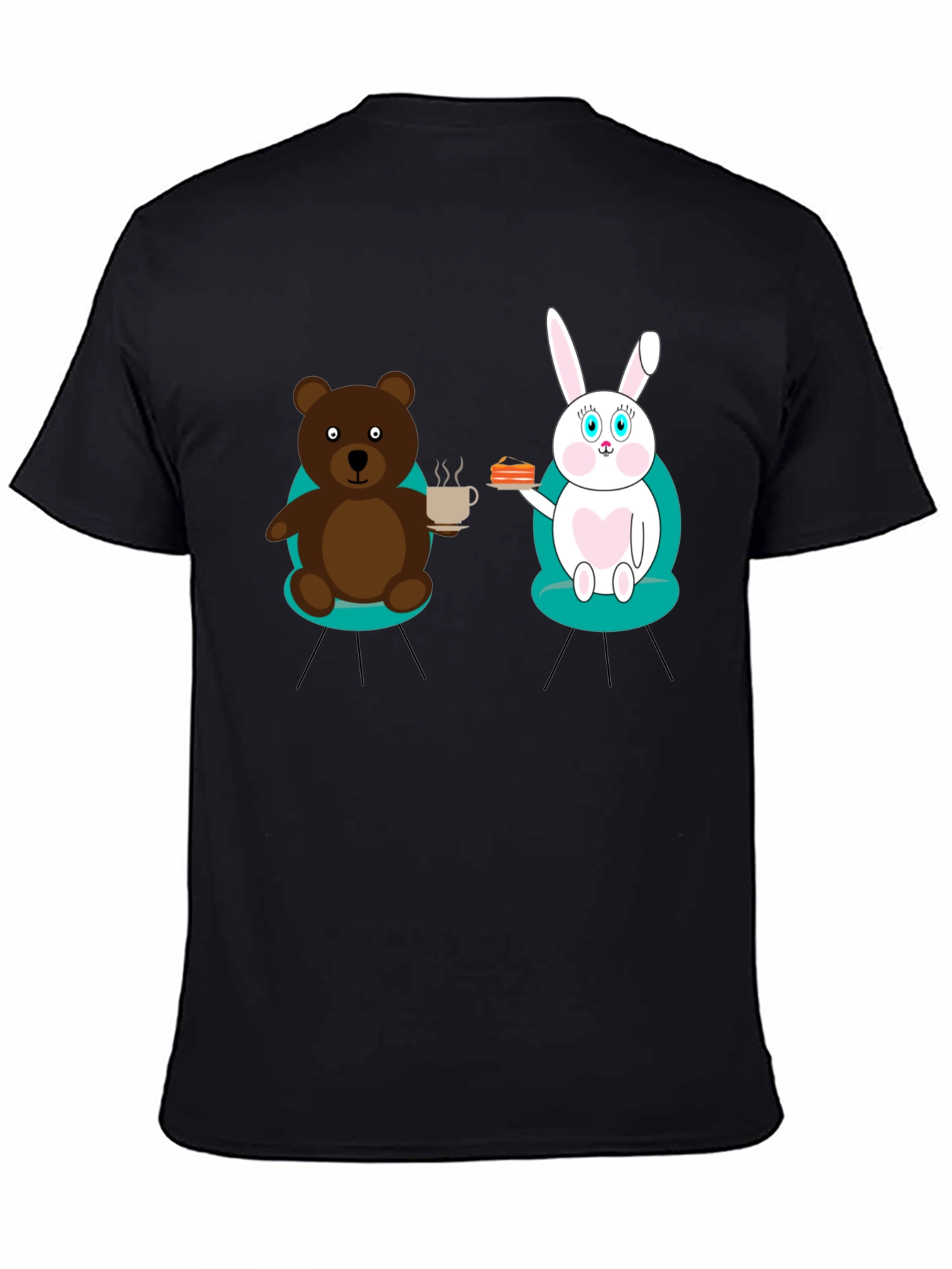 Bear & Bunny Tea Party Graphic Tee