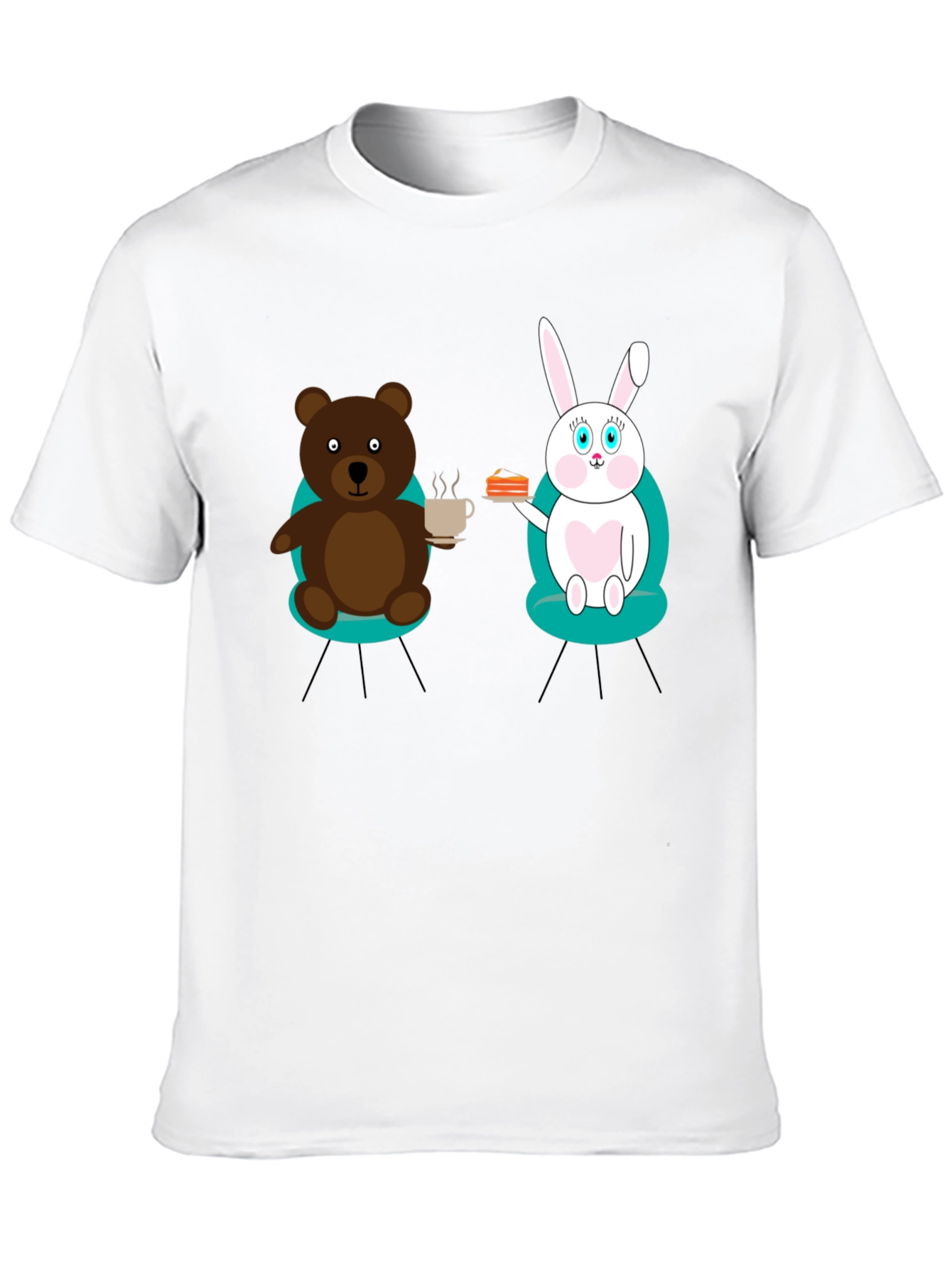 Bear & Bunny Tea Party Graphic Tee