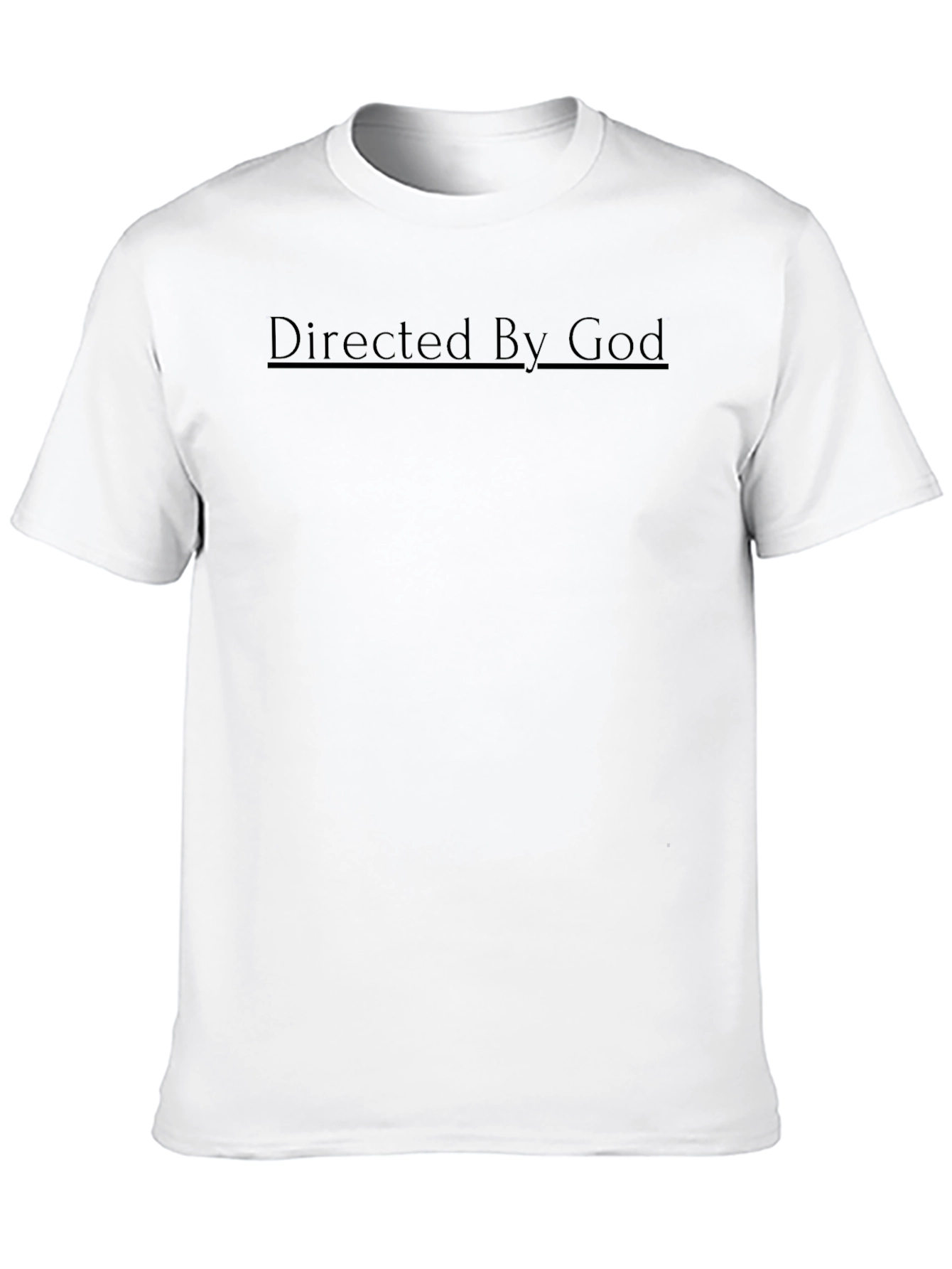 Directed By God T-Shirt Black Graphic Tee