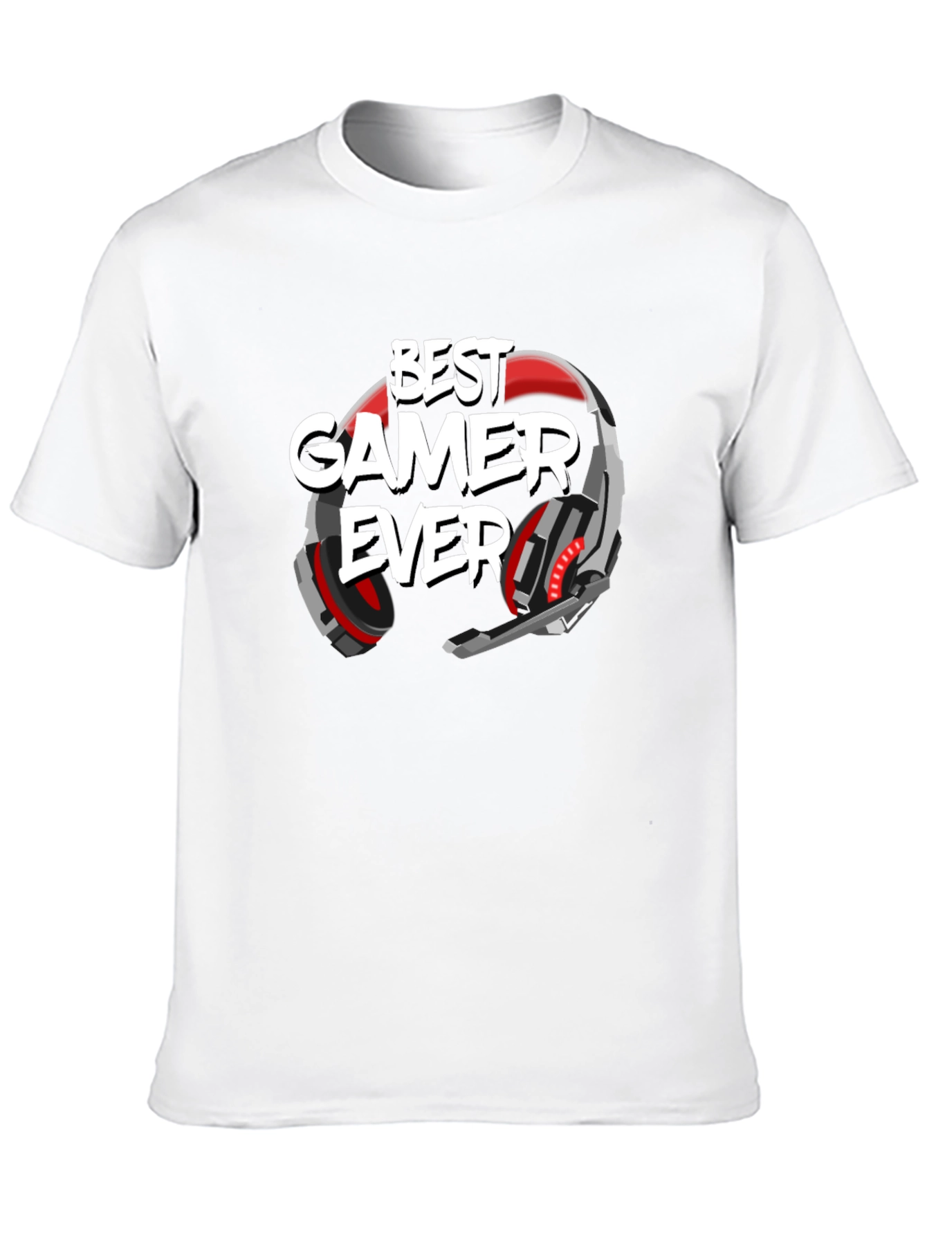Best Gamer Ever T-Shirt Black Graphic Tee