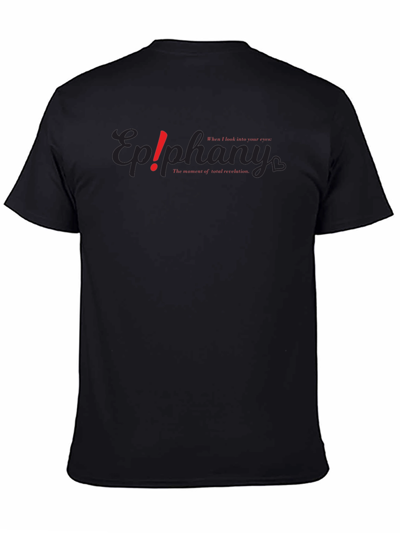 Epiphany Black Graphic T-Shirt - Moment of Total Revelation