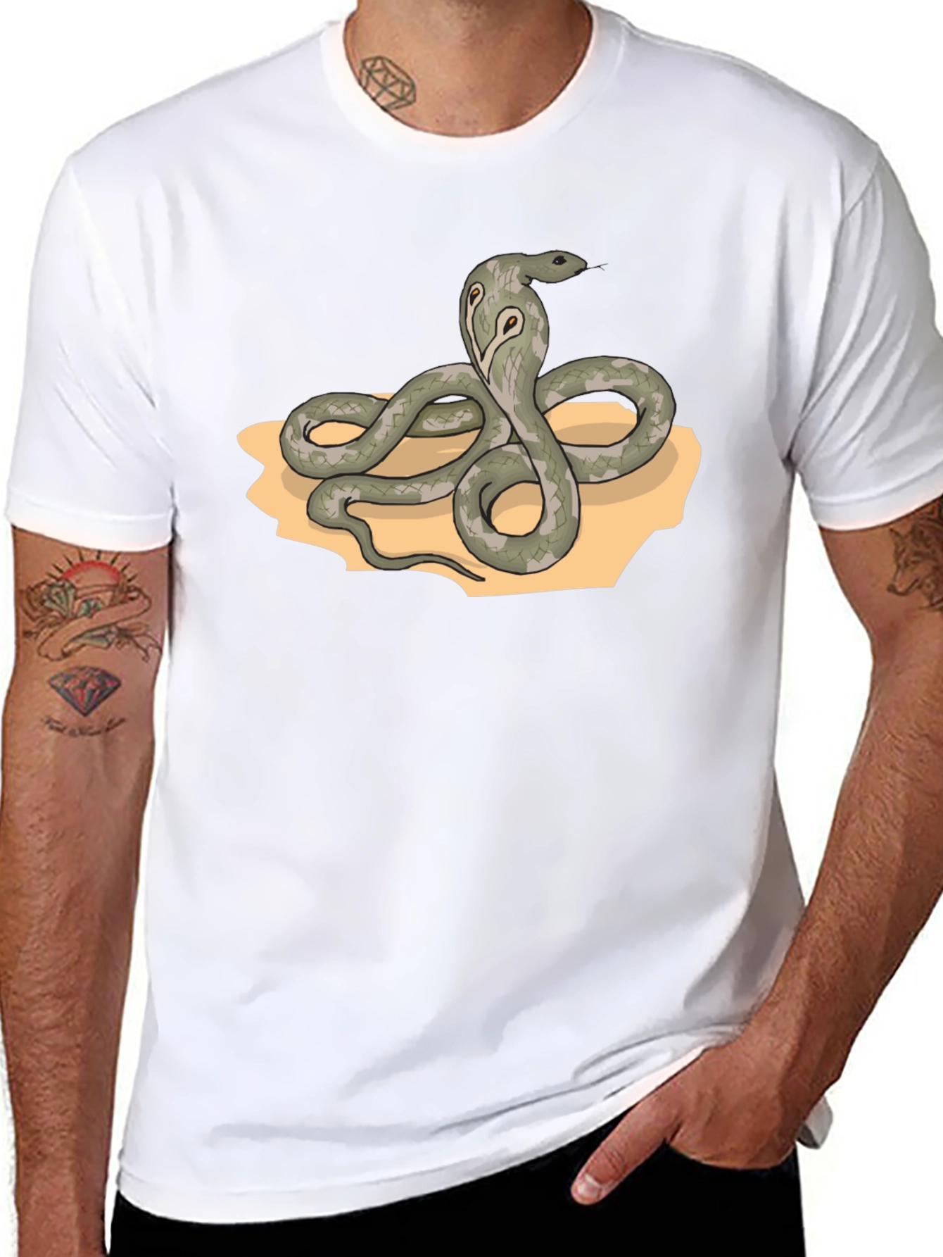 Cobra Graphic Tee - Mens Black Snake T-Shirt