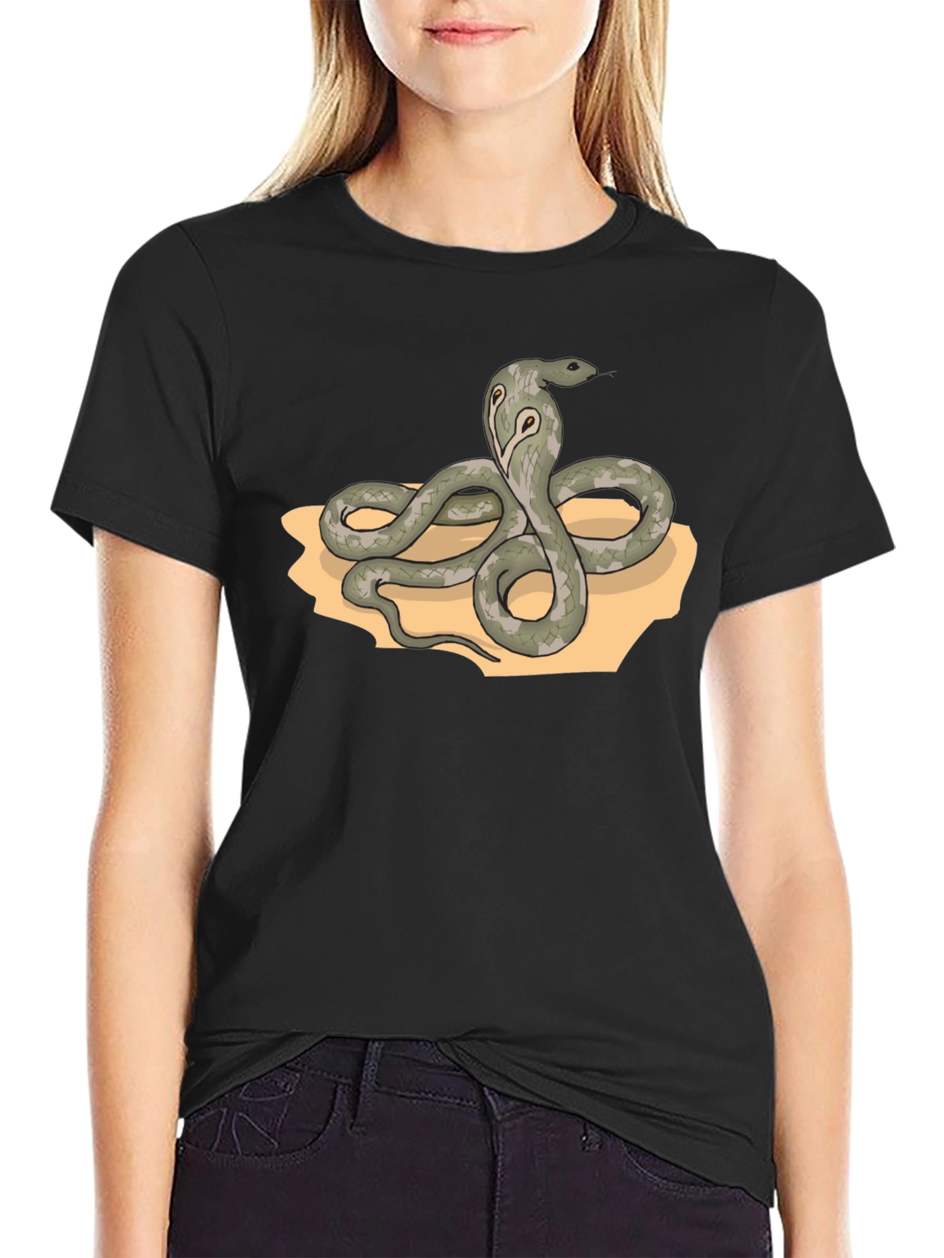 Cobra Graphic Tee - Mens Black Snake T-Shirt