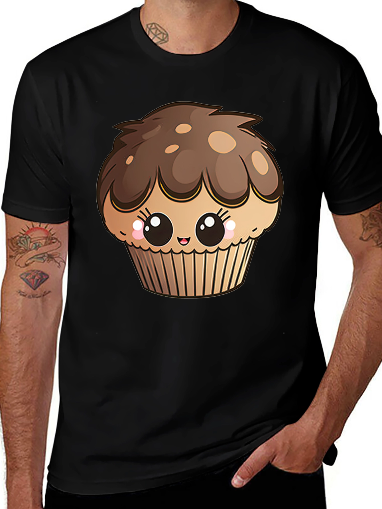 Cute Cupcake Graphic Tee - Sweet Treat Shirt