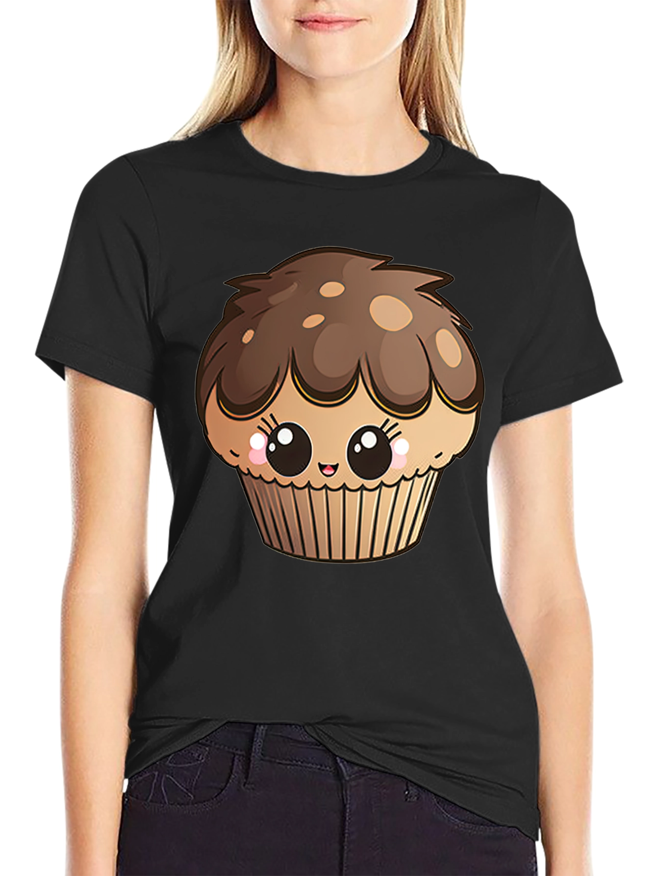 Cute Cupcake Graphic Tee - Sweet Treat Shirt