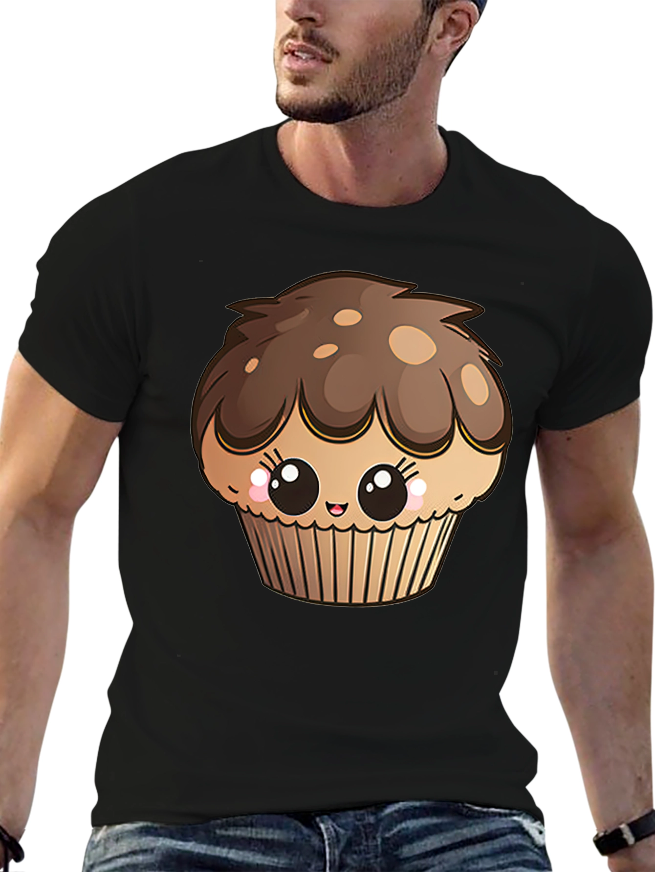 Cute Cupcake Graphic Tee - Sweet Treat Shirt