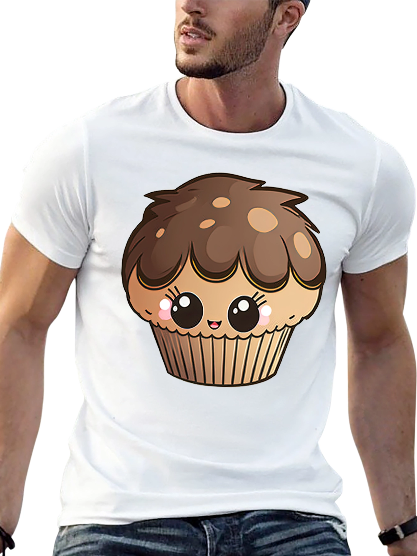 Cute Cupcake Graphic Tee - Sweet Treat Shirt