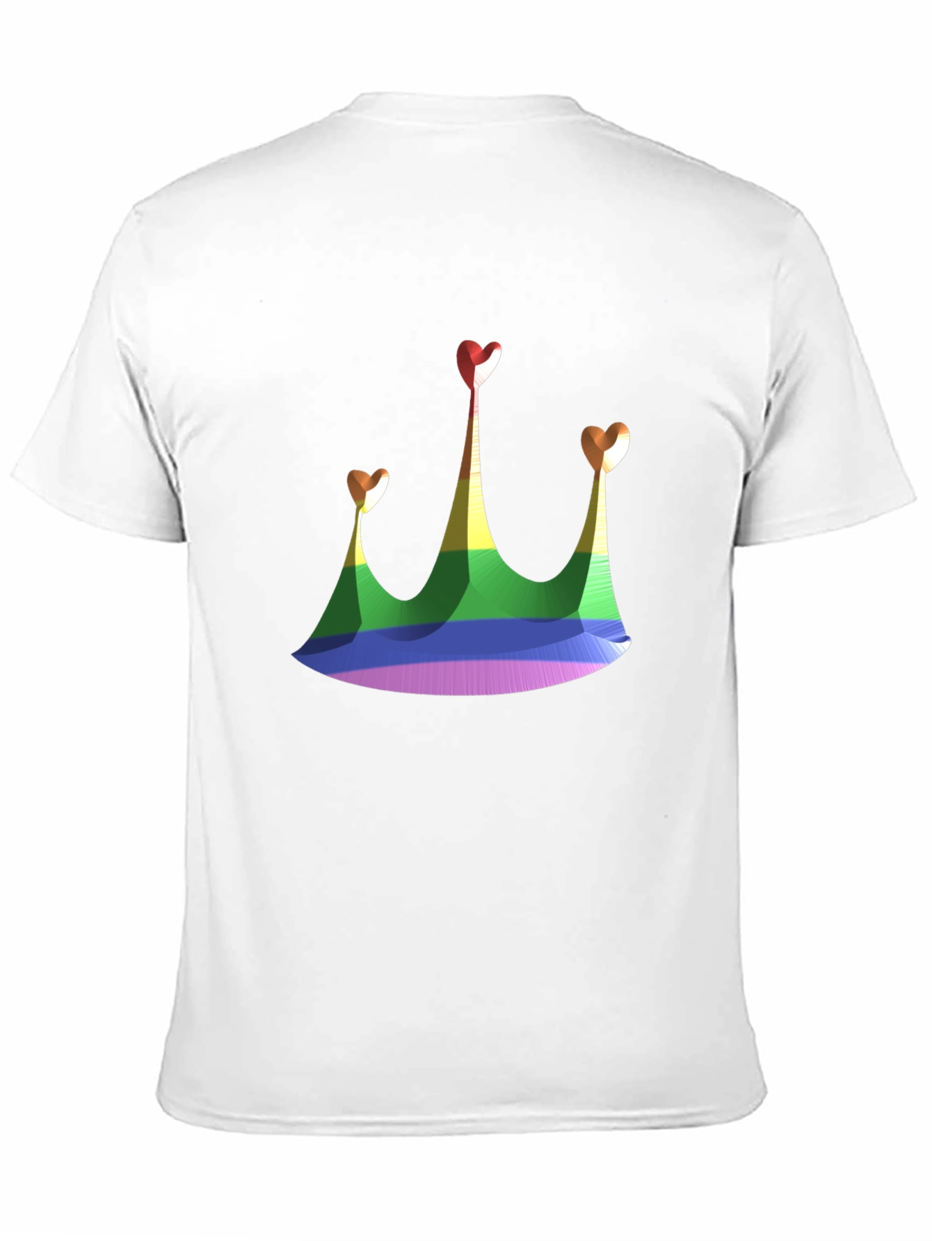 Rainbow Crown Heart T-Shirt - Pride Fashion Tee