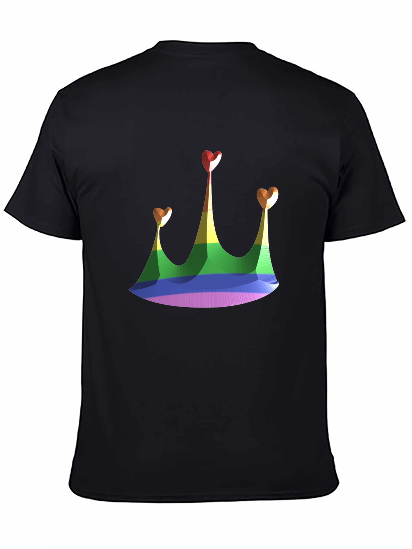 Rainbow Crown Heart T-Shirt - Pride Fashion Tee
