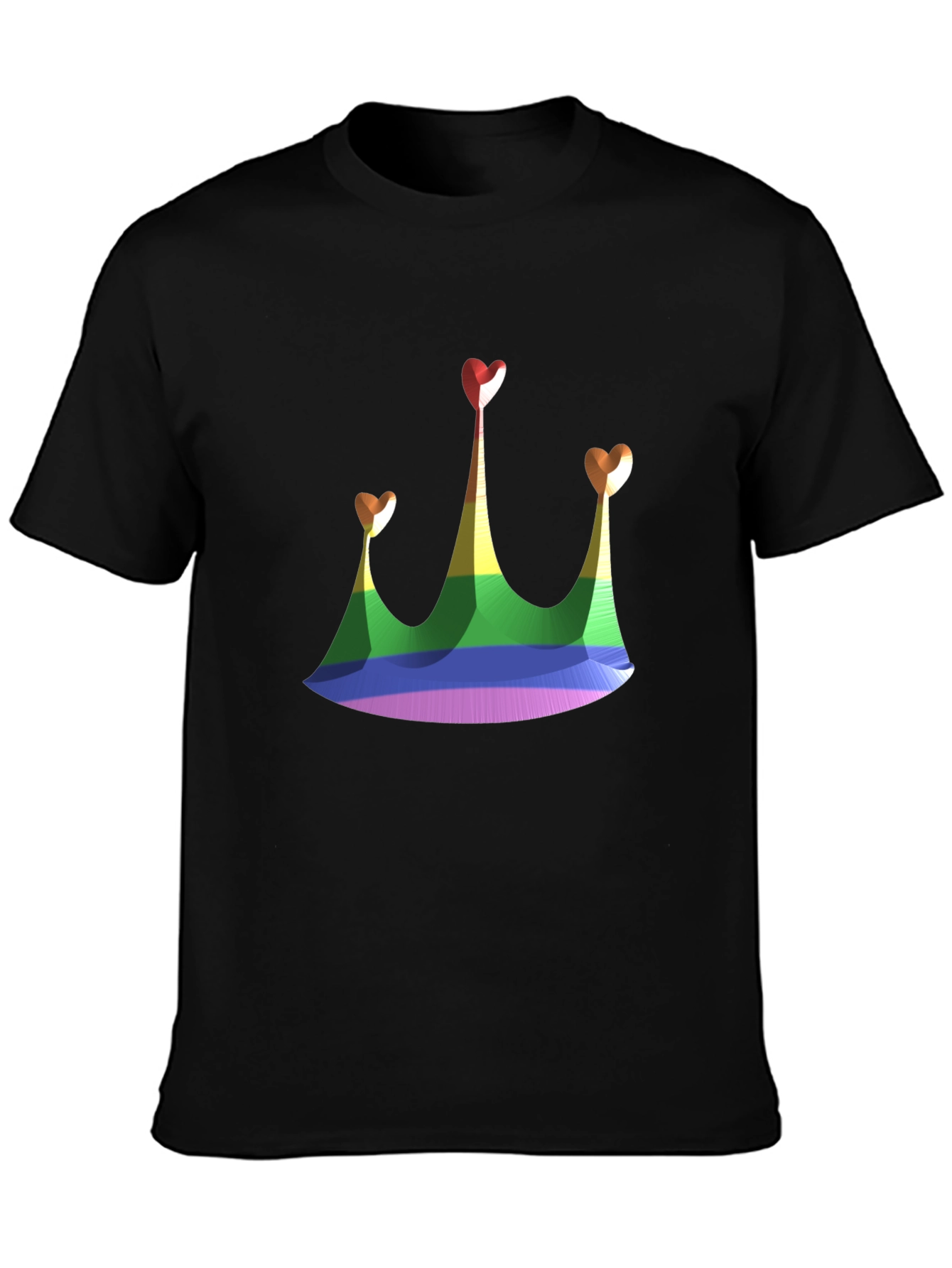 Rainbow Crown Heart T-Shirt - Pride Fashion Tee