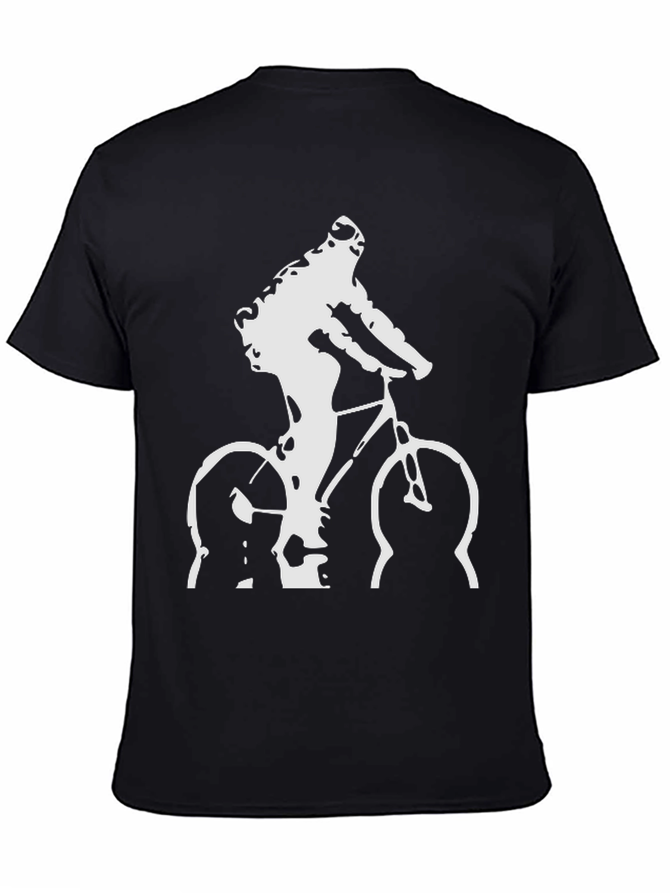 Cyclist Graphic T-Shirt - Black Cotton Tee