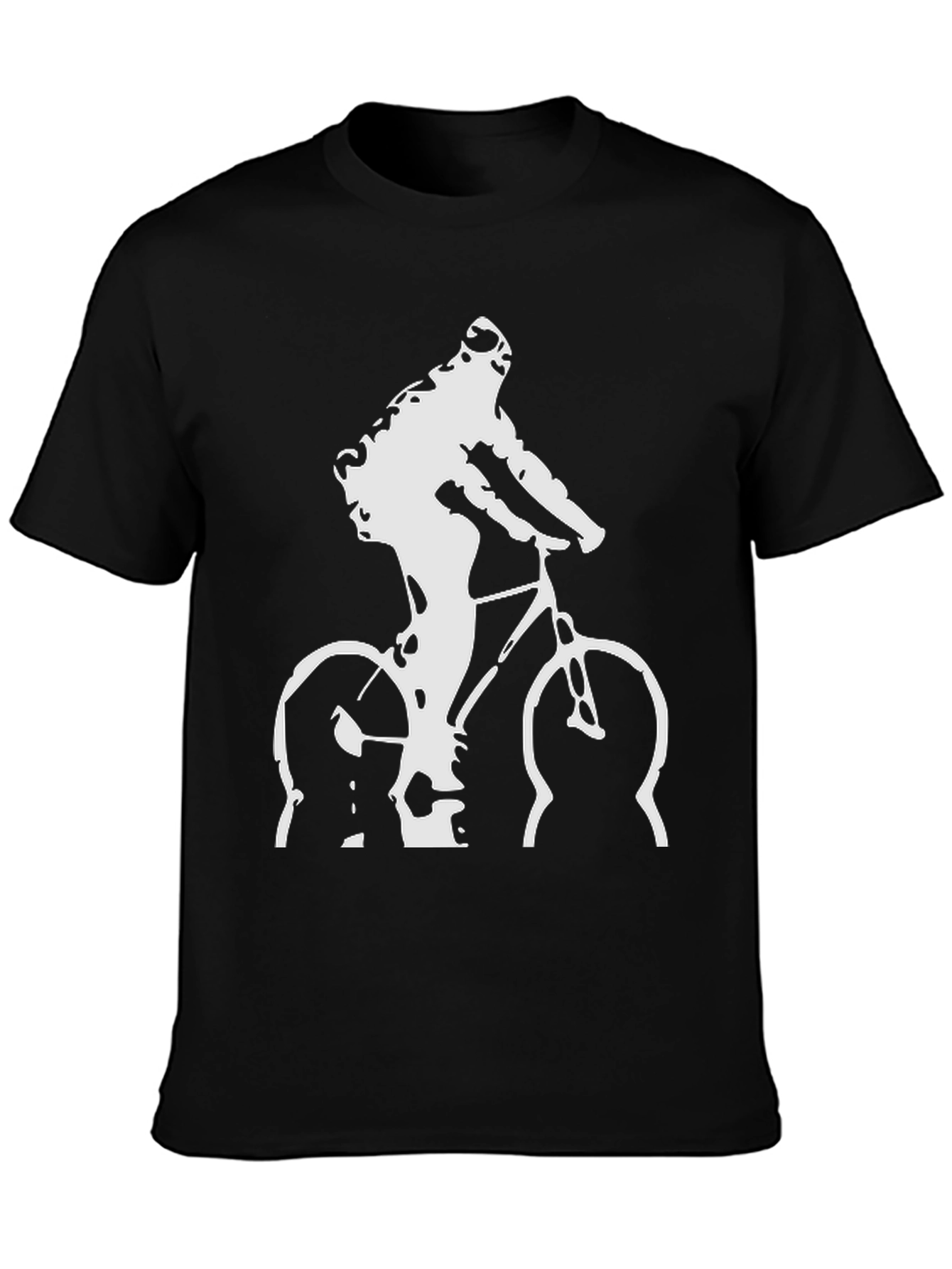Cyclist Graphic T-Shirt - Black Cotton Tee