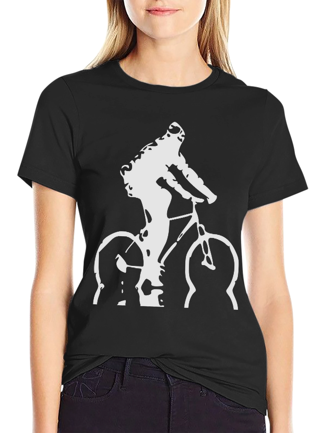 Cyclist Graphic T-Shirt - Black Cotton Tee