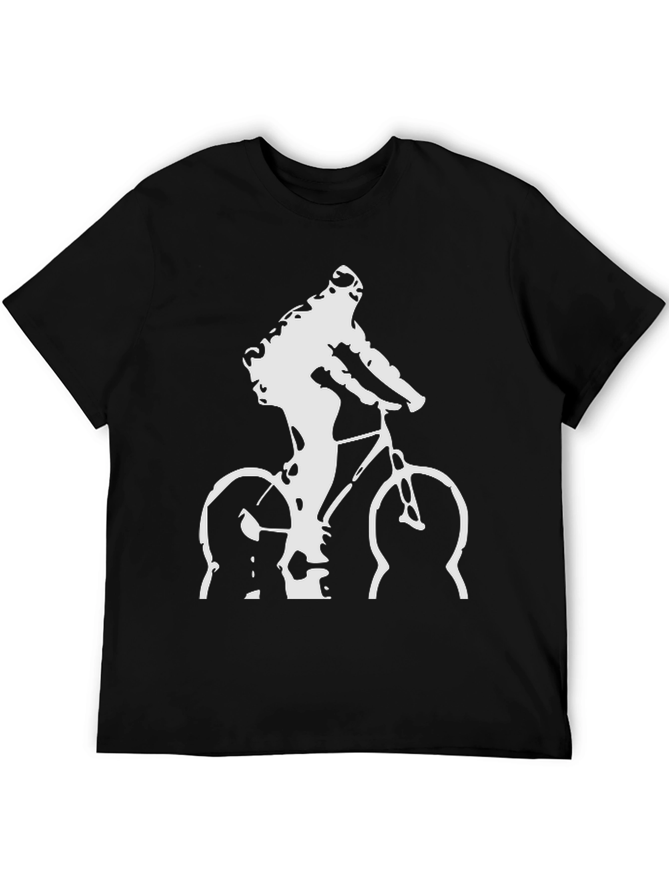 Cyclist Graphic T-Shirt - Black Cotton Tee