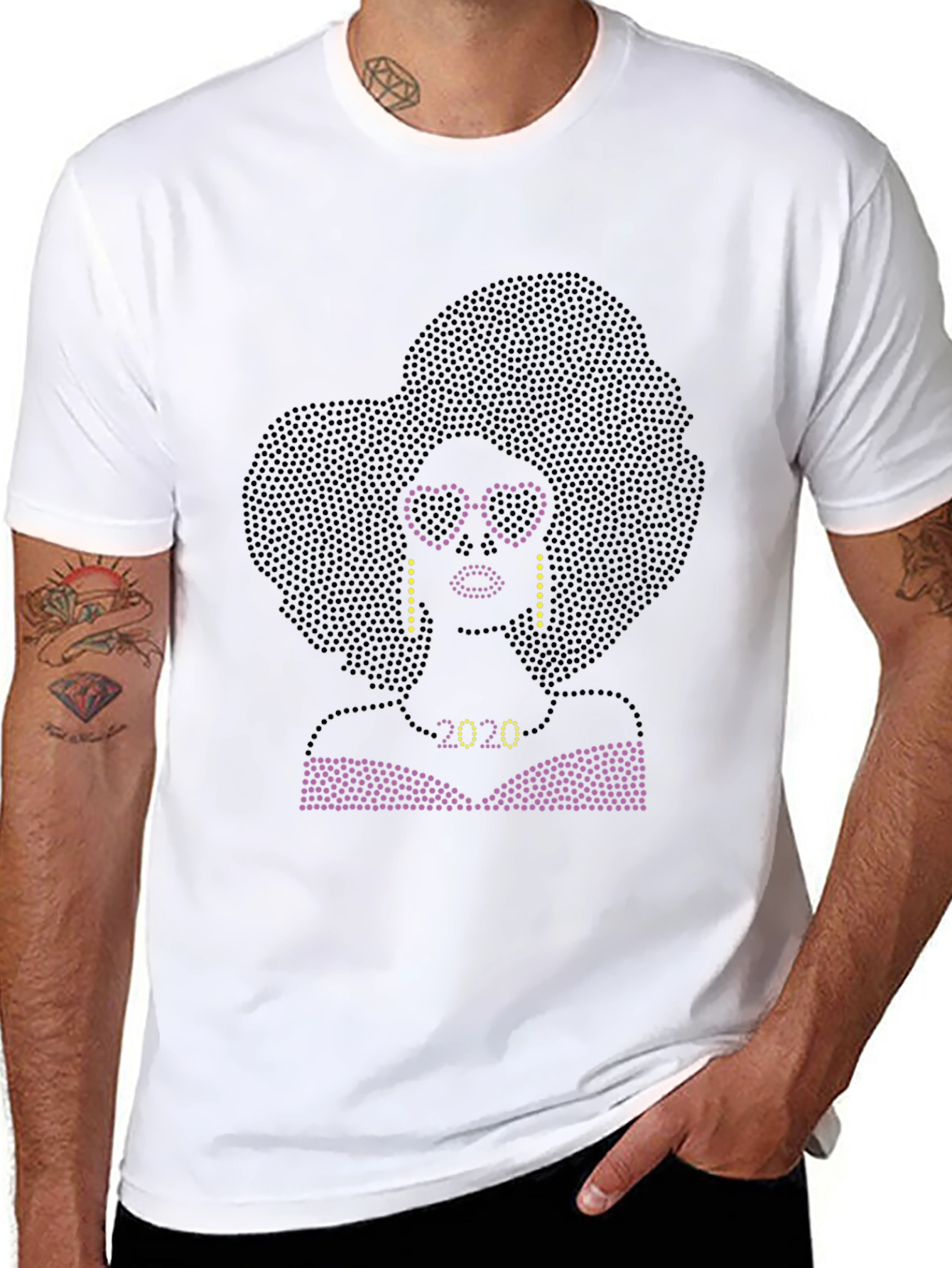 Rhinestone Diva T-Shirt - Black Graphic Tee