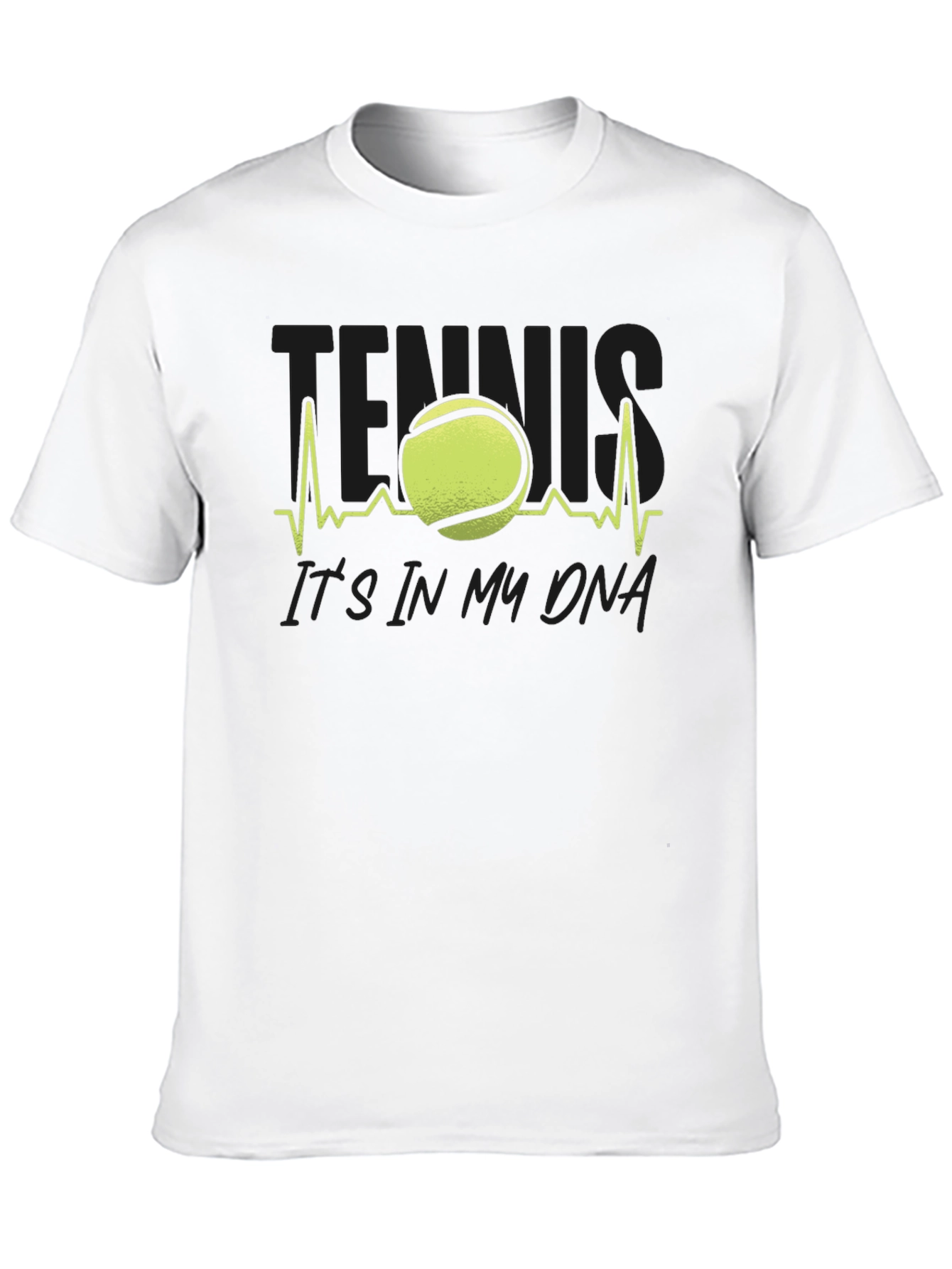 Tennis DNA Black Graphic T-Shirt