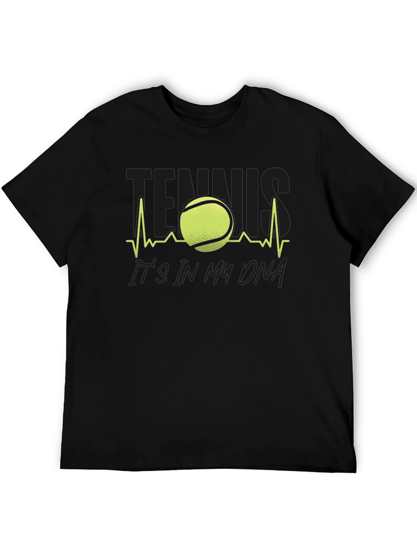 Tennis DNA Black Graphic T-Shirt