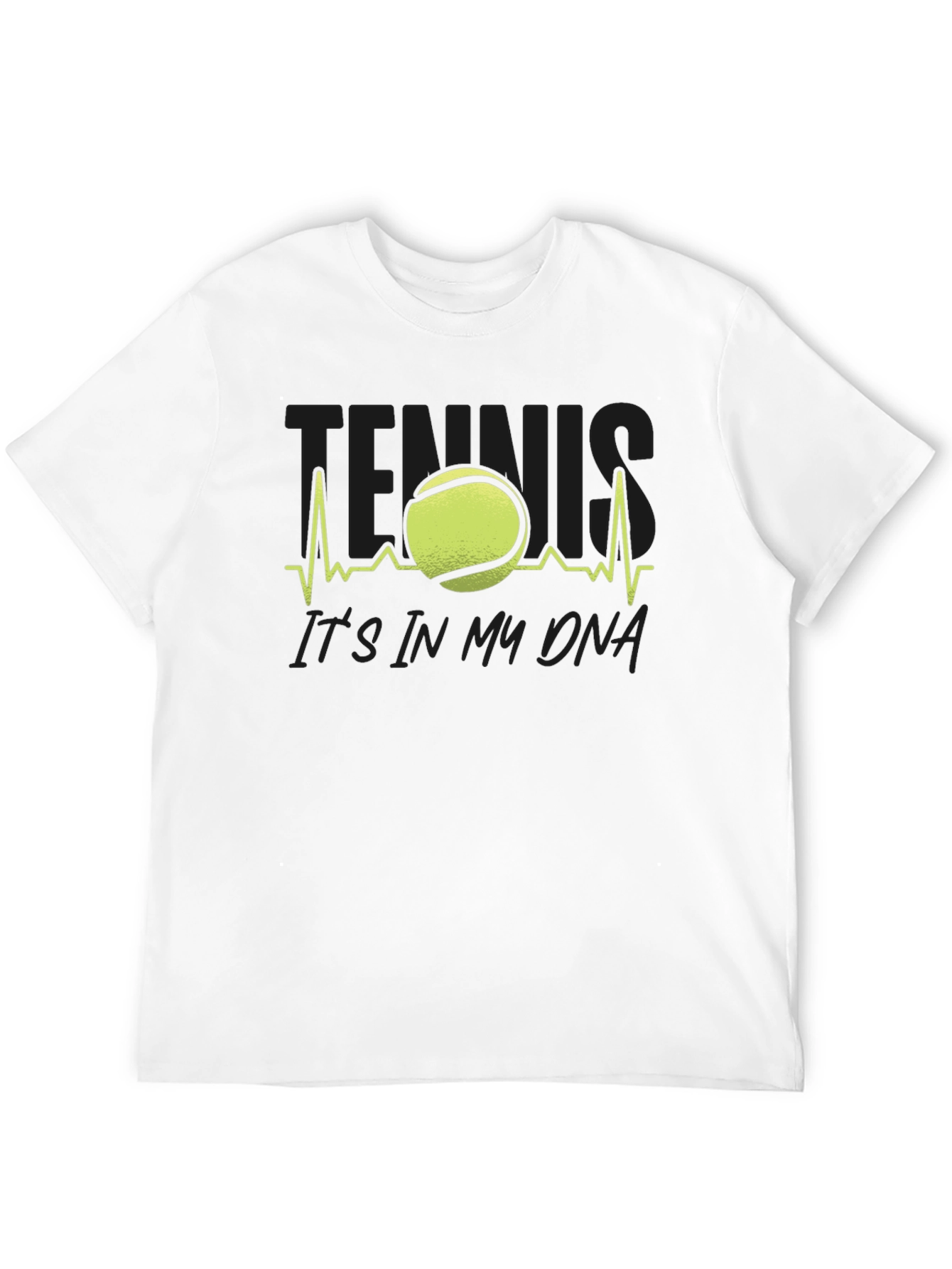 Tennis DNA Black Graphic T-Shirt