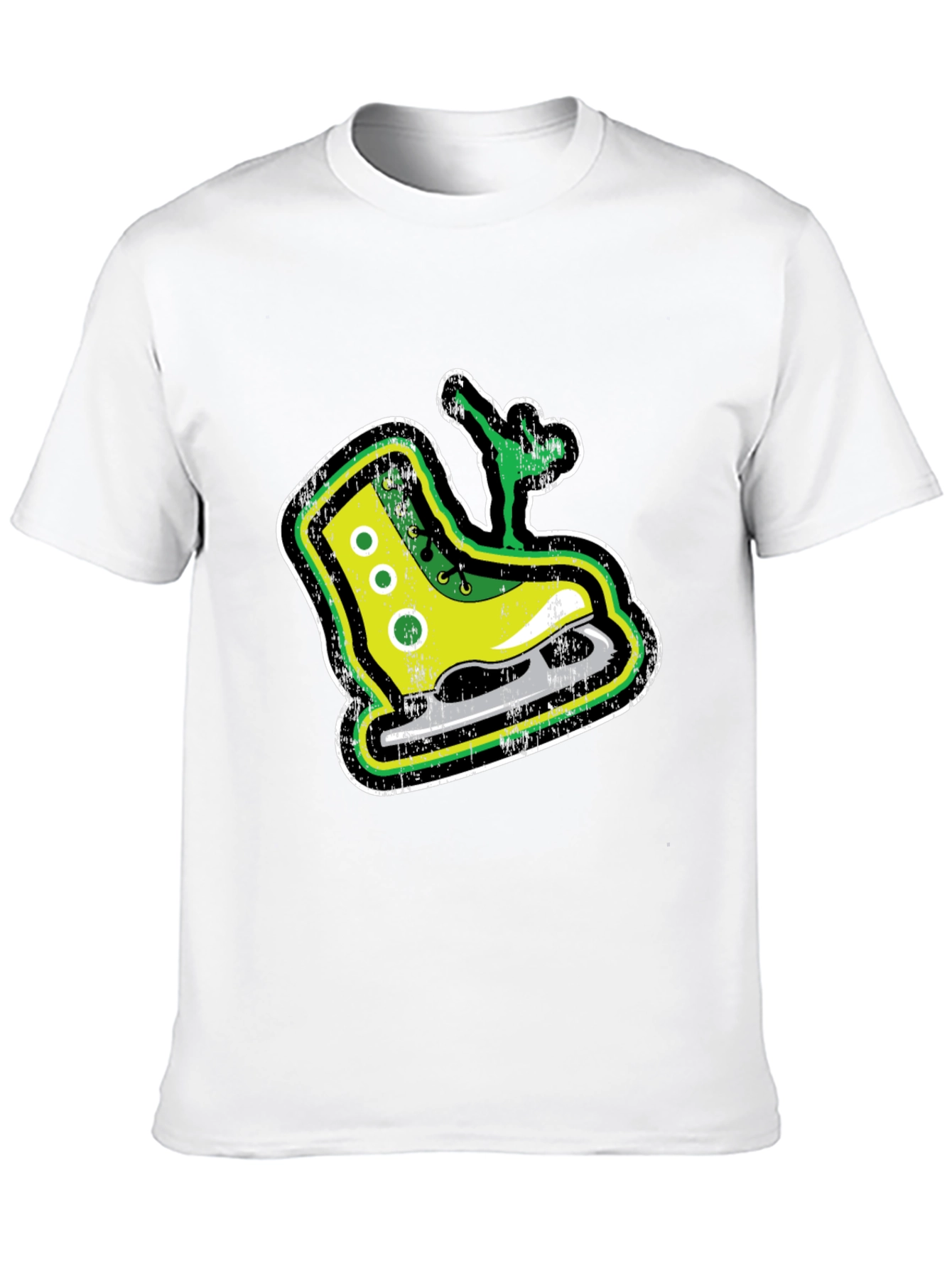 Retro Ice Skate Graphic T-Shirt