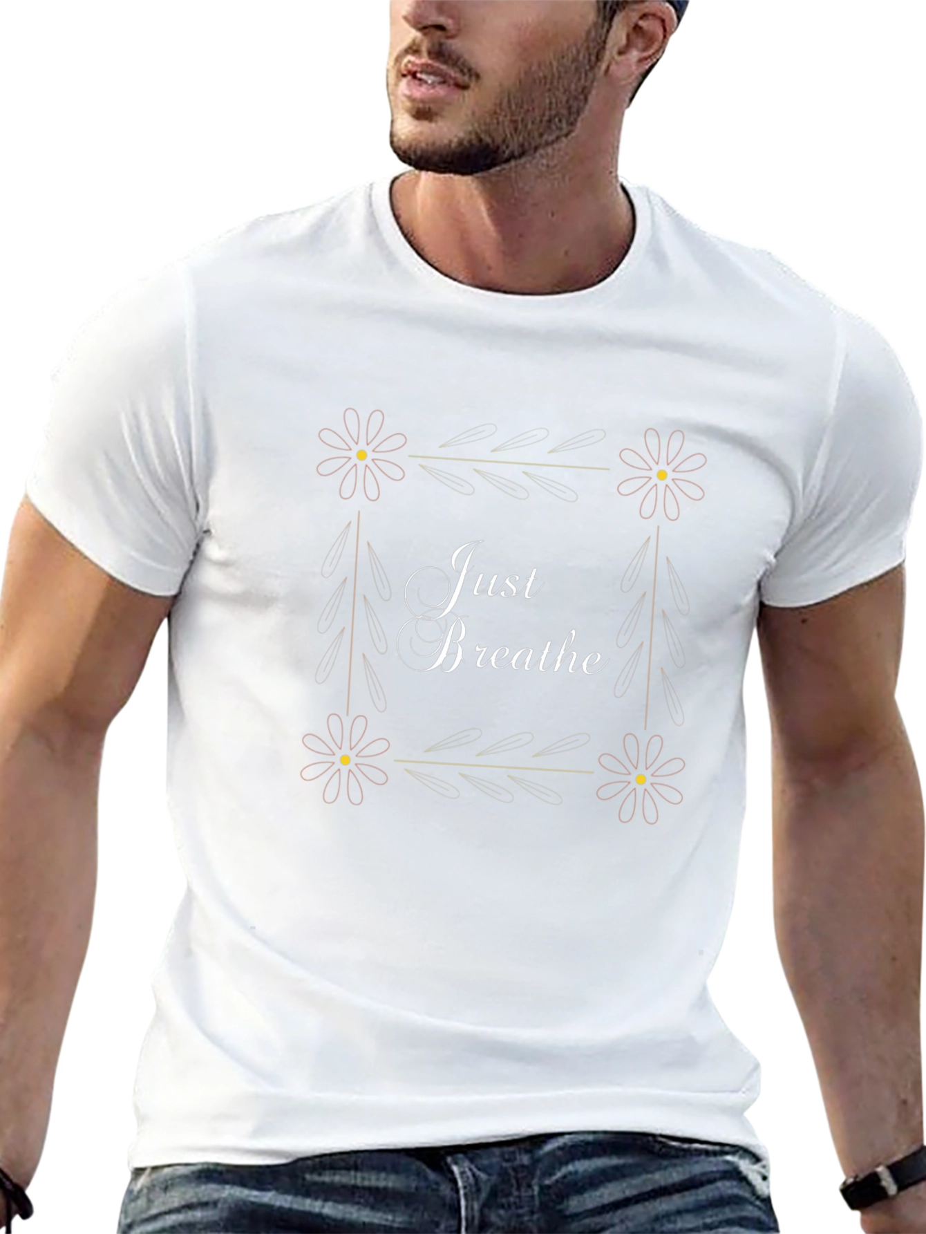 Just Breathe Graphic Tee - Stylish Comfort