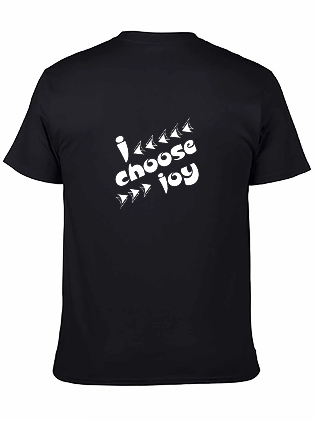 I Choose Joy Graphic T-Shirt - Black Cotton Tee