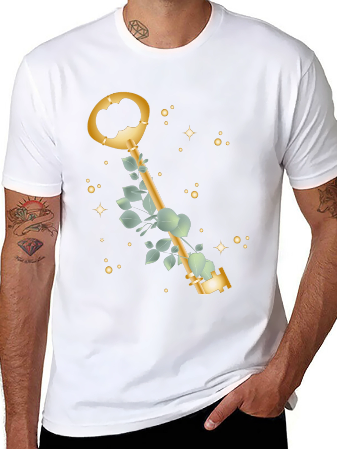 Golden Key T-Shirt - Stylish & Unique Design