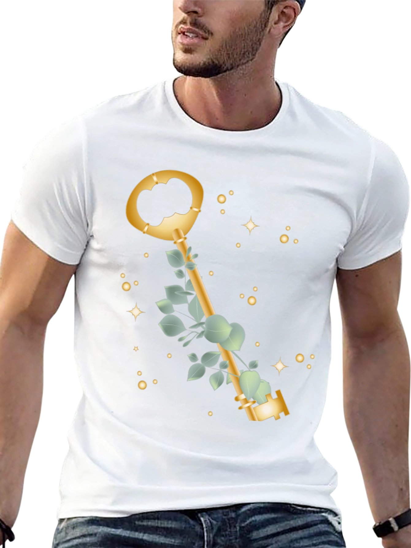 Golden Key T-Shirt - Stylish & Unique Design