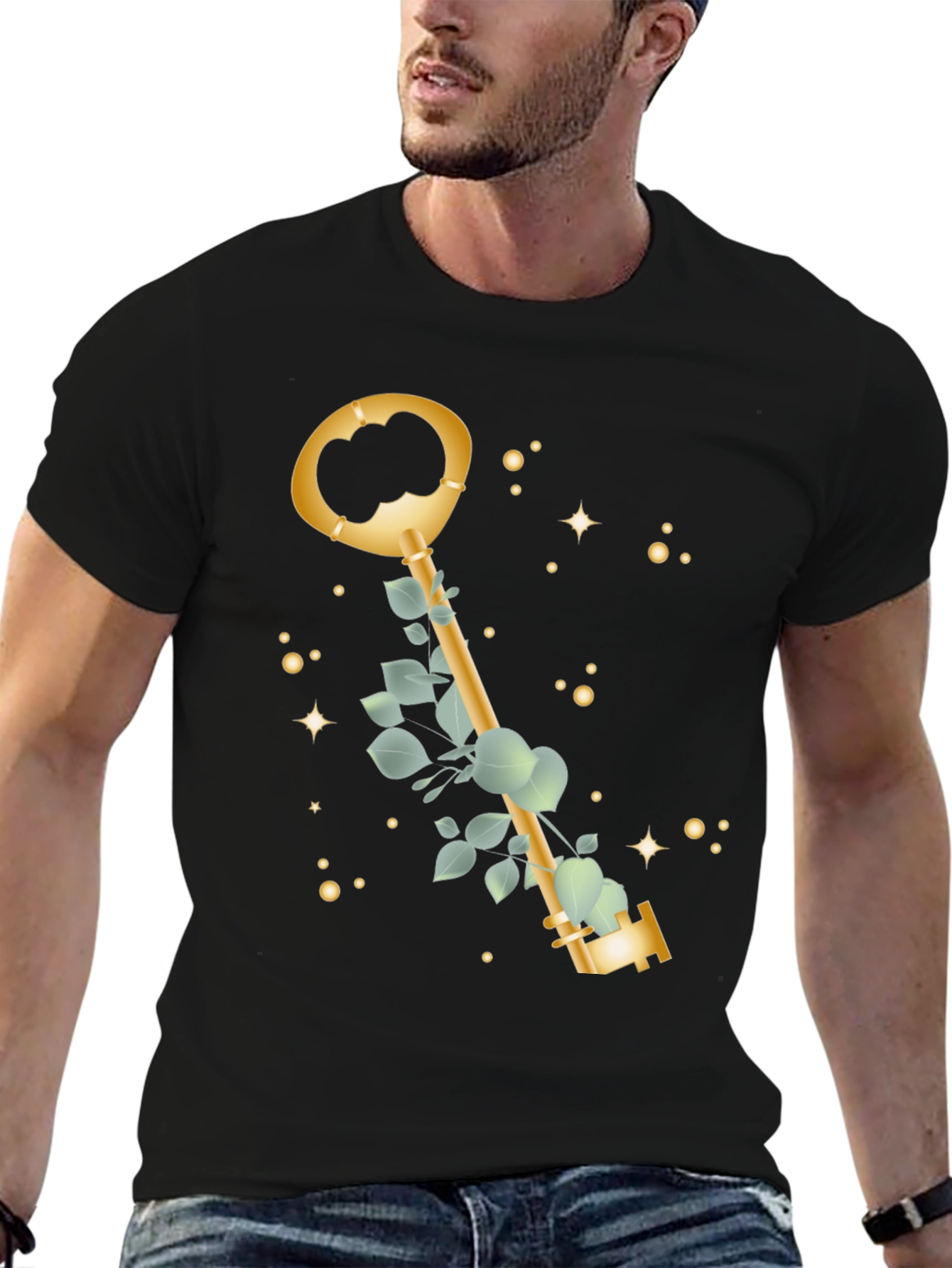 Golden Key T-Shirt - Stylish & Unique Design