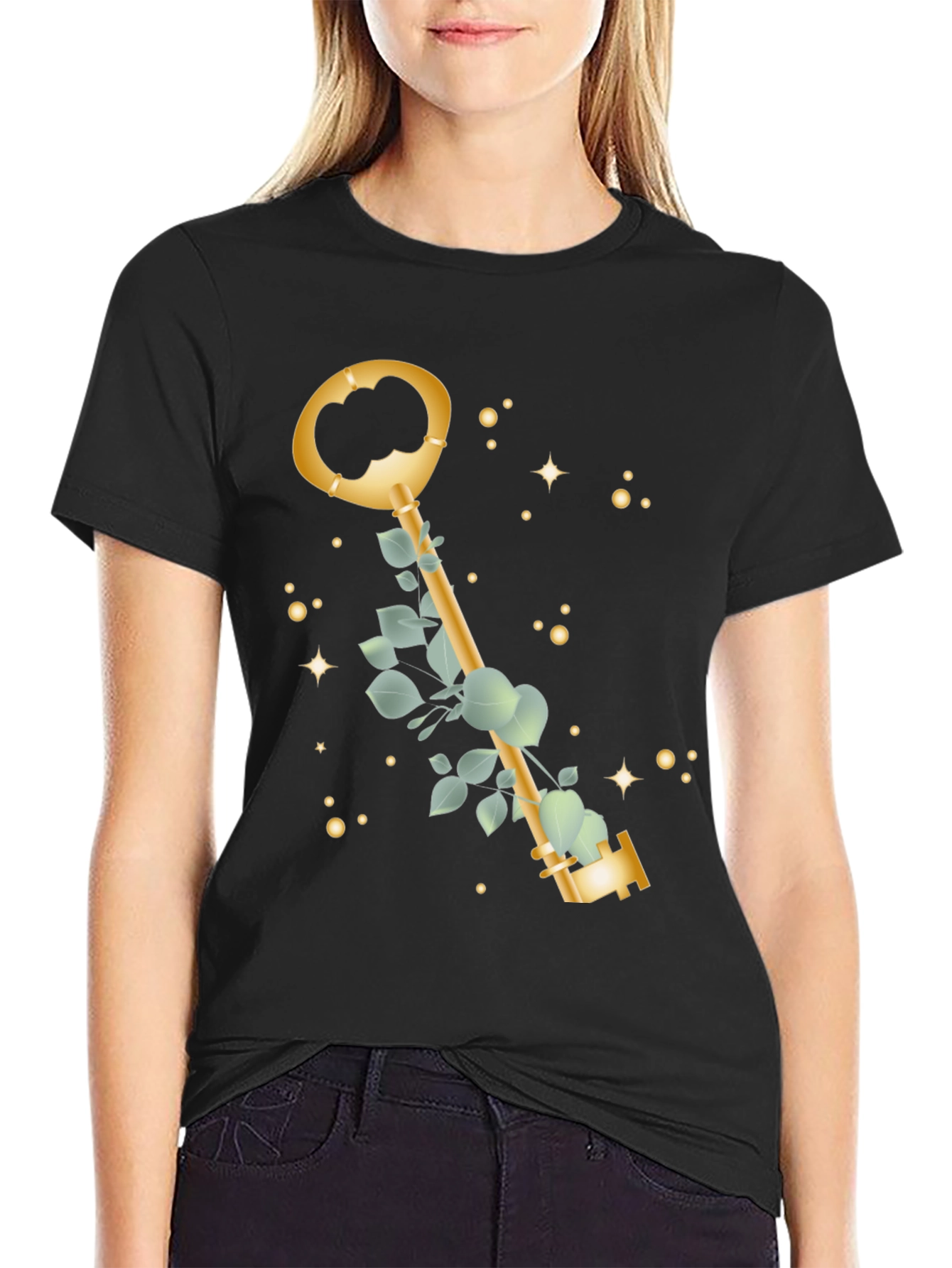 Golden Key T-Shirt - Stylish & Unique Design